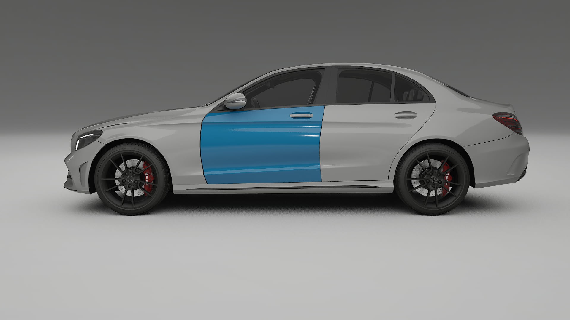 Film de Protection de Peinture Mercedes C-class W205 AMG berline | Kit Complet Pré-découpé CrystalGuard TPU Transparent