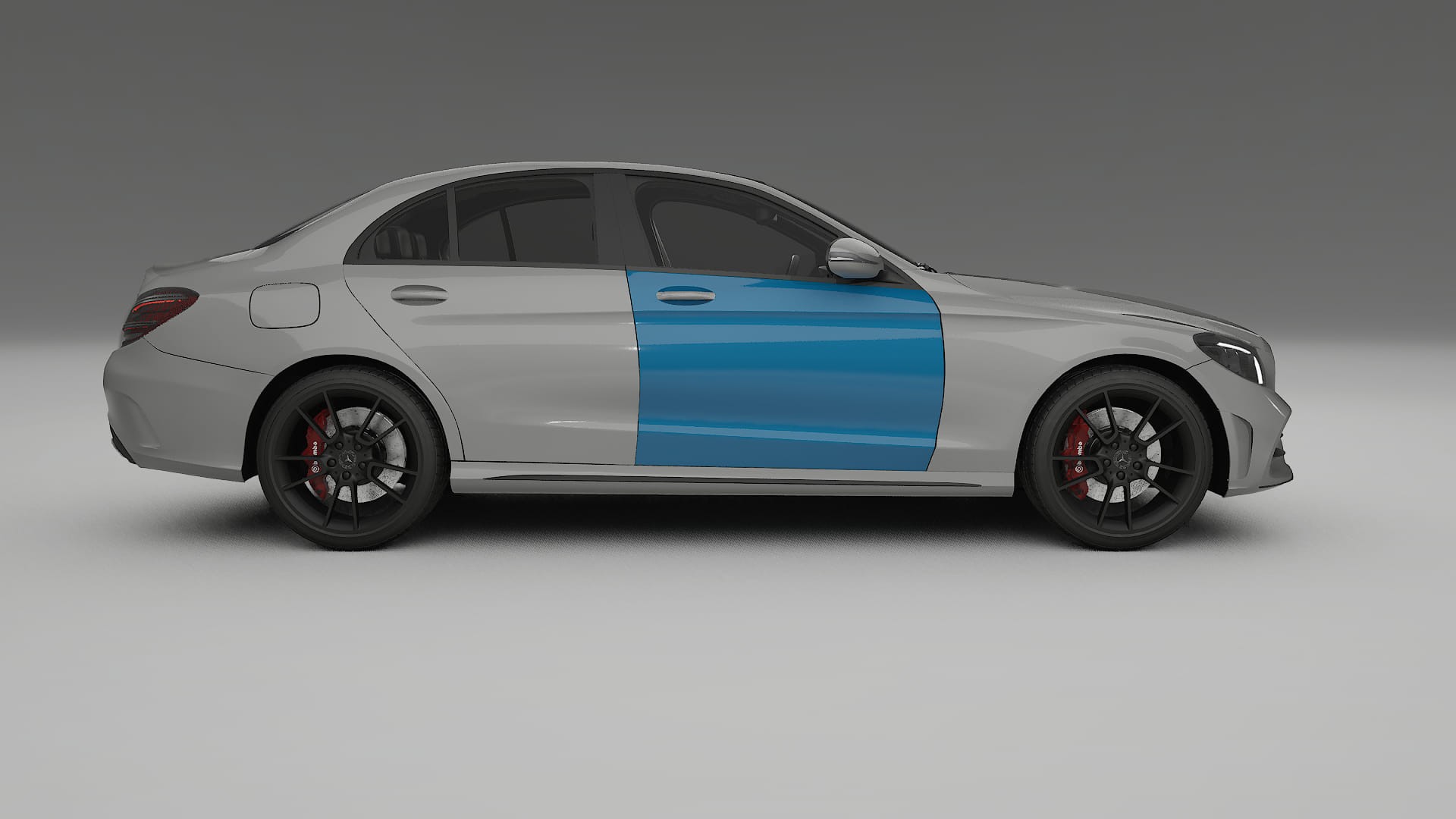 Film de Protection de Peinture Mercedes C-class W205 AMG berline | Kit Complet Pré-découpé CrystalGuard TPU Transparent