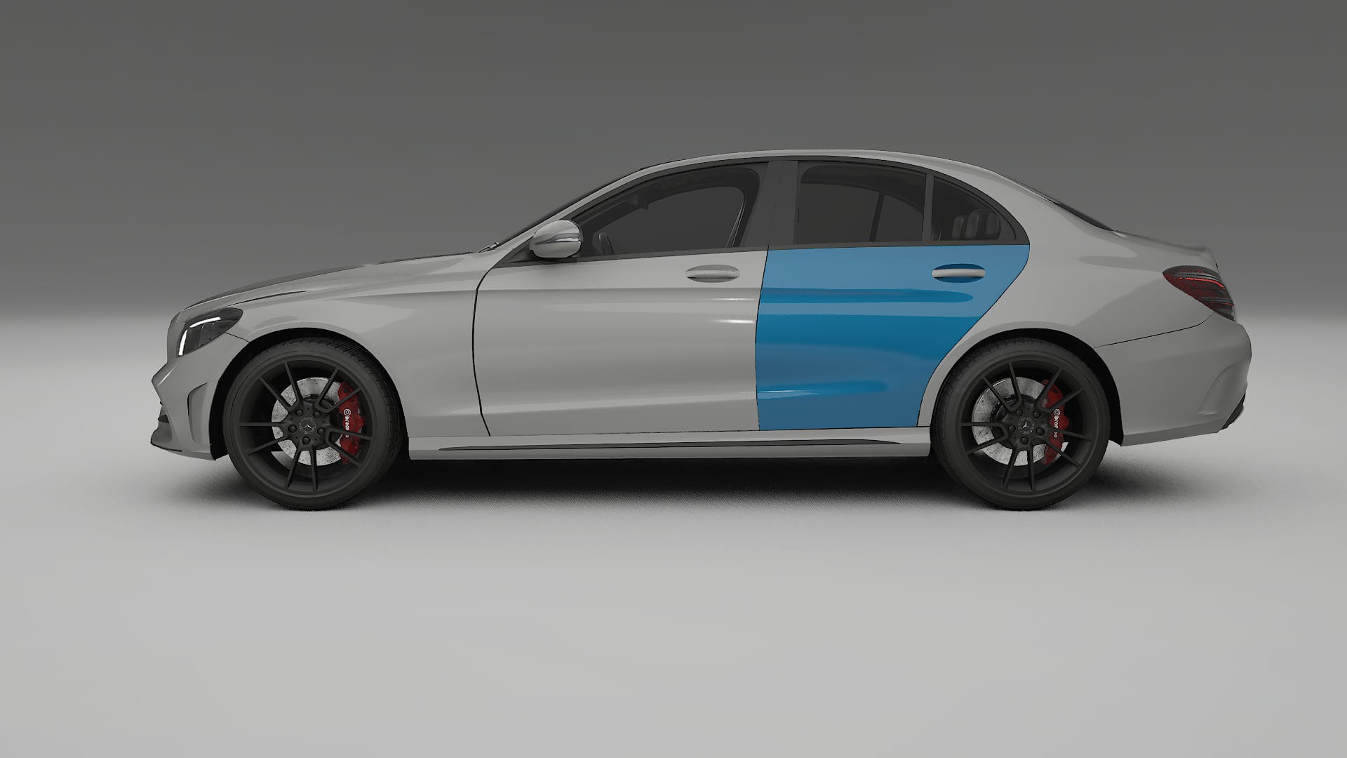 Film de Protection de Peinture Mercedes C-class W205 AMG berline | Kit Complet Pré-découpé CrystalGuard TPU Transparent
