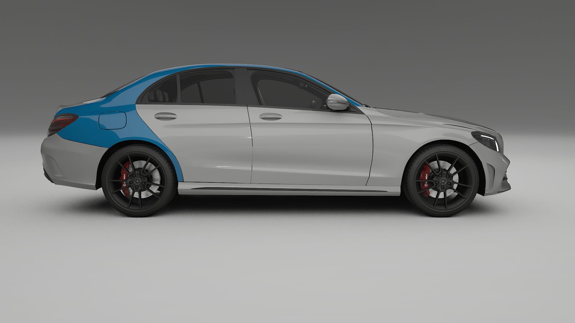 Film de Protection de Peinture Mercedes C-class W205 AMG berline | Kit Complet Pré-découpé CrystalGuard TPU Transparent