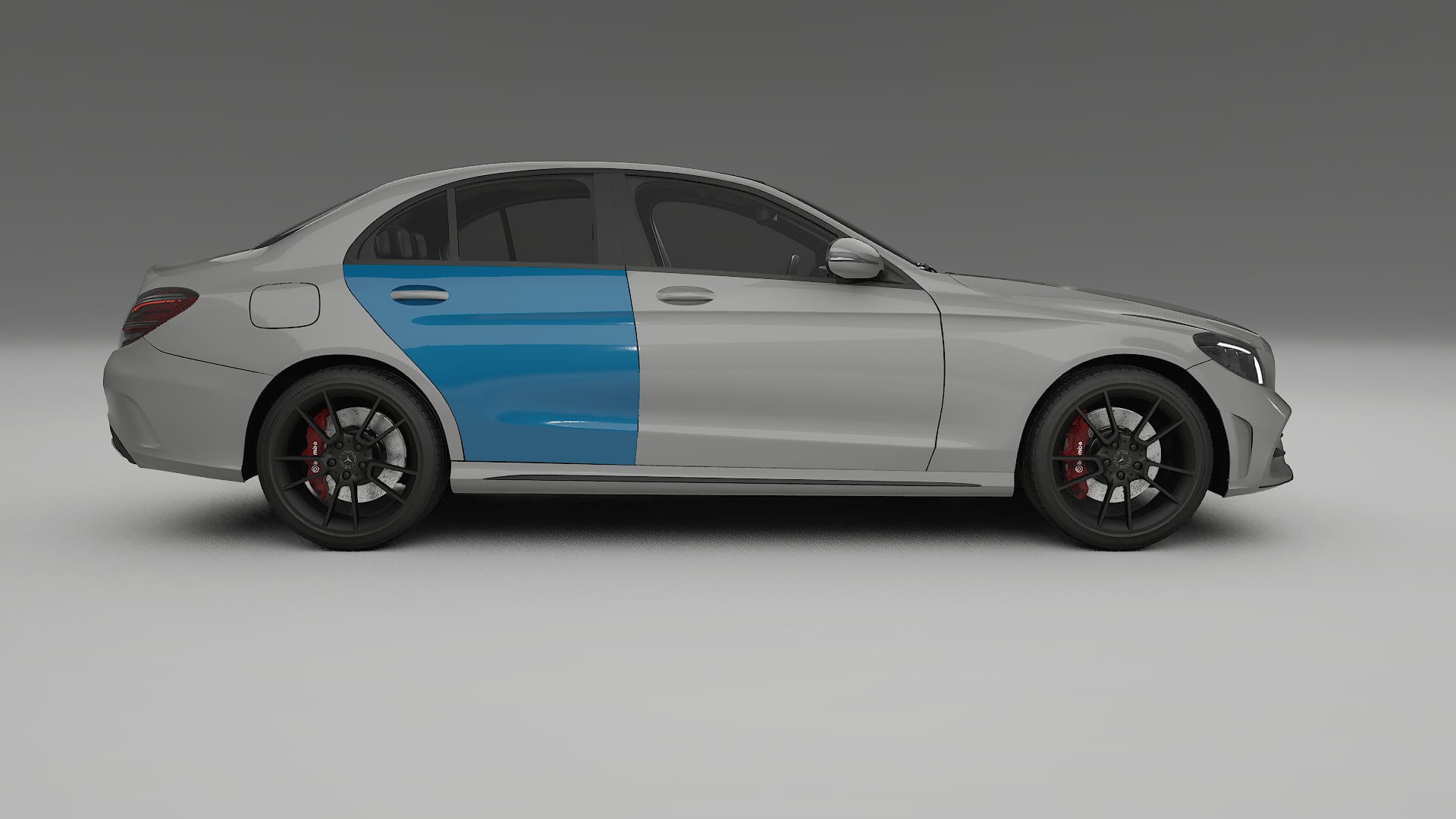 Film de Protection de Peinture Mercedes C-class W205 AMG berline | Kit Complet Pré-découpé CrystalGuard TPU Transparent
