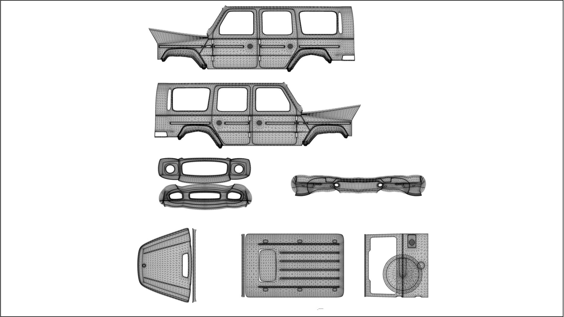 Film de Protection de Peinture Mercedes G63 AMG W463A | Kit Complet Pré-découpé CrystalGuard TPU Transparent