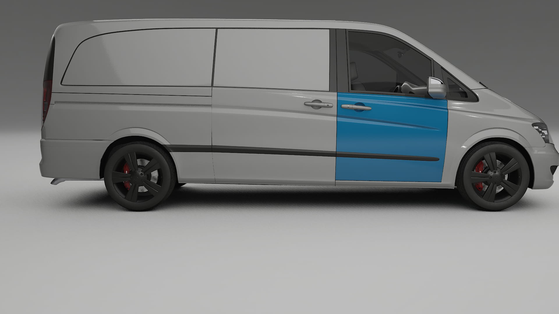 Film de Protection de Peinture Mercedes Viano Extra Long W439 Facelift | Kit Complet Pré-découpé CrystalGuard TPU Transparent