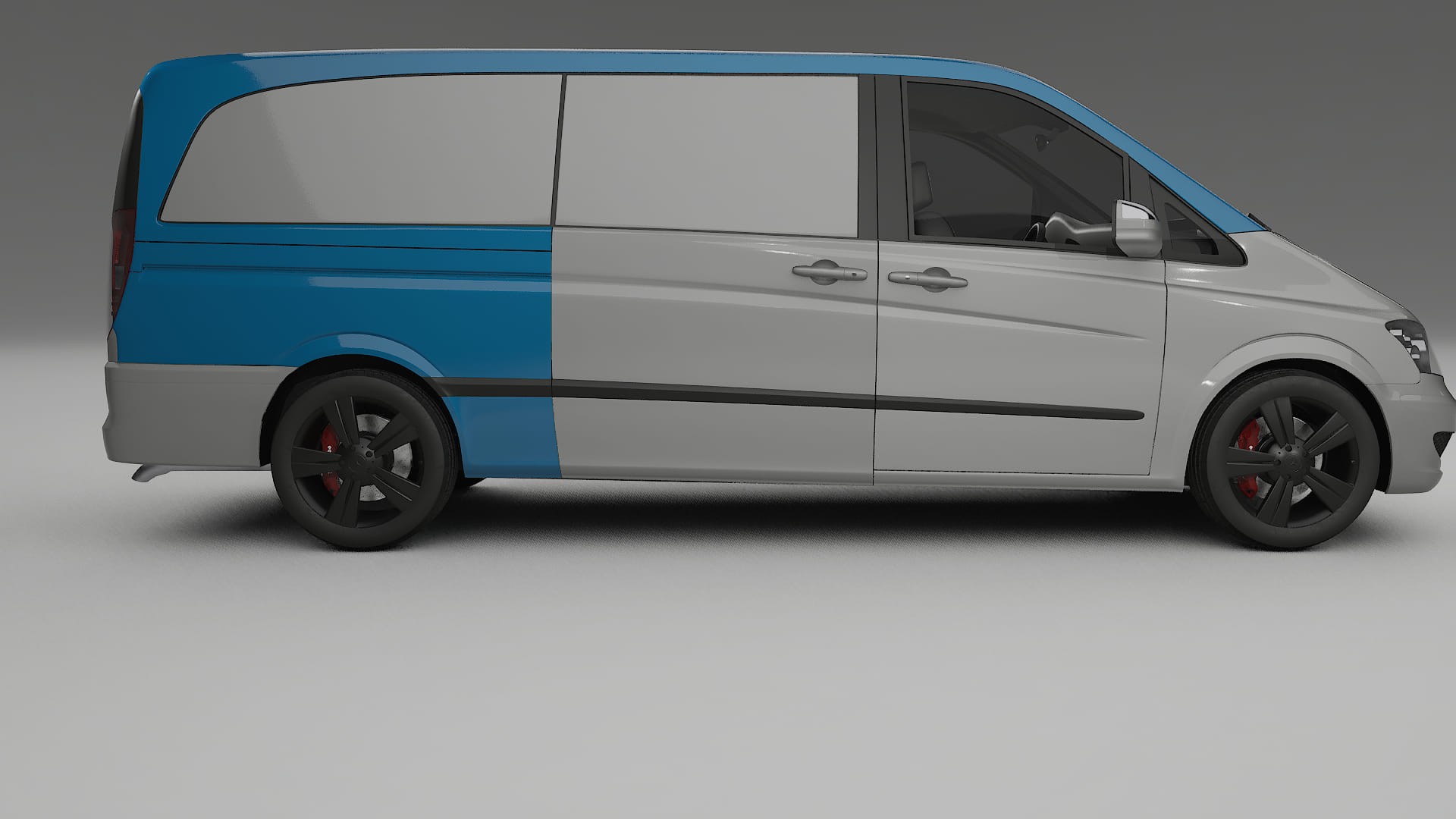 Film de Protection de Peinture Mercedes Viano Extra Long W439 Facelift | Kit Complet Pré-découpé CrystalGuard TPU Transparent