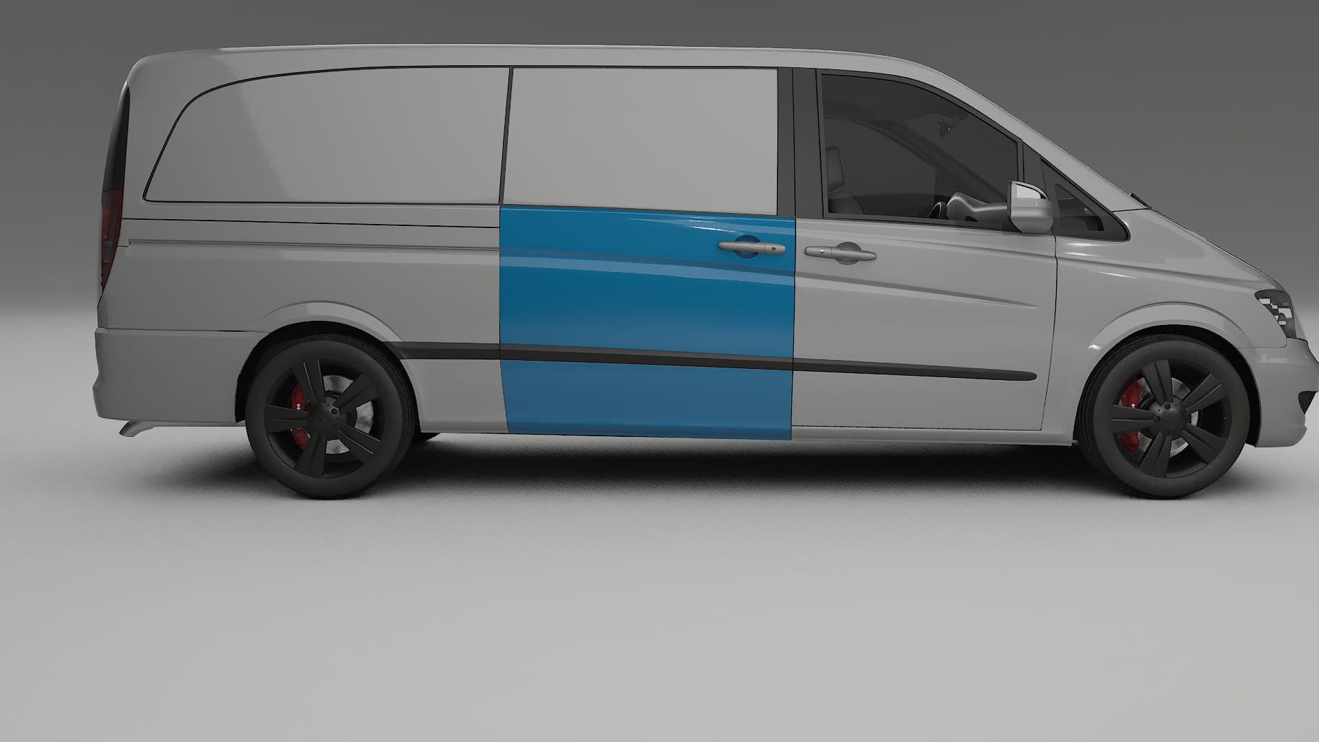 Film de Protection de Peinture Mercedes Viano Extra Long W439 Facelift | Kit Complet Pré-découpé CrystalGuard TPU Transparent