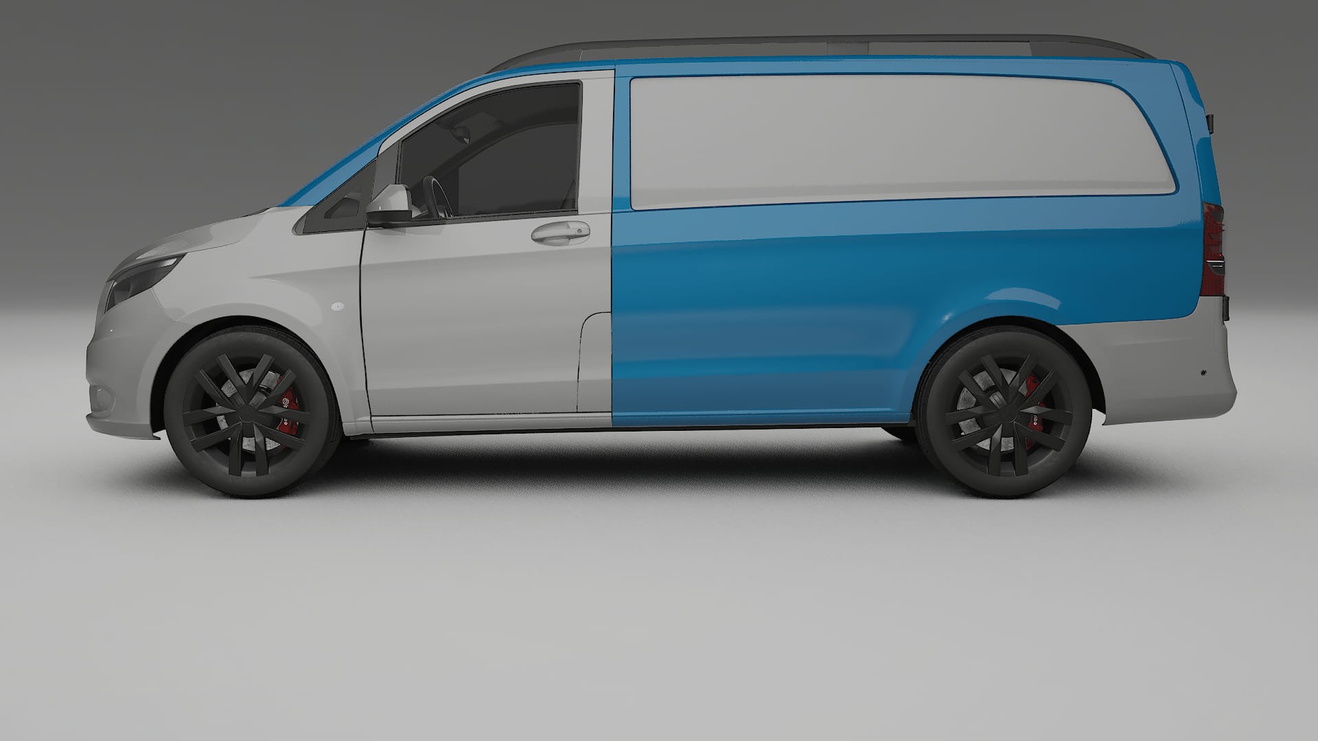 Film de Protection de Peinture Mercedes Vito Court W447 prefacelift | Kit Complet Pré-découpé CrystalGuard TPU Transparent