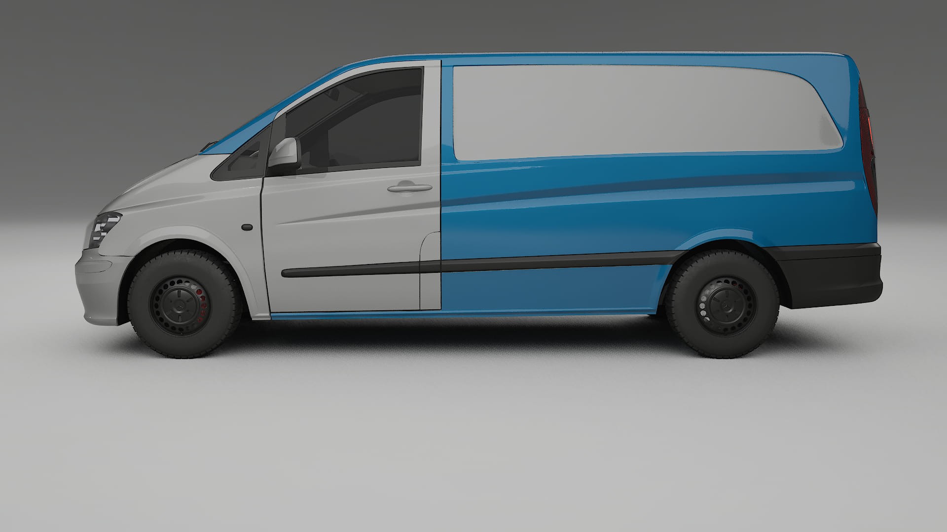 Film de Protection de Peinture Mercedes Vito Court W639 facelift | Kit Complet Pré-découpé CrystalGuard TPU Transparent