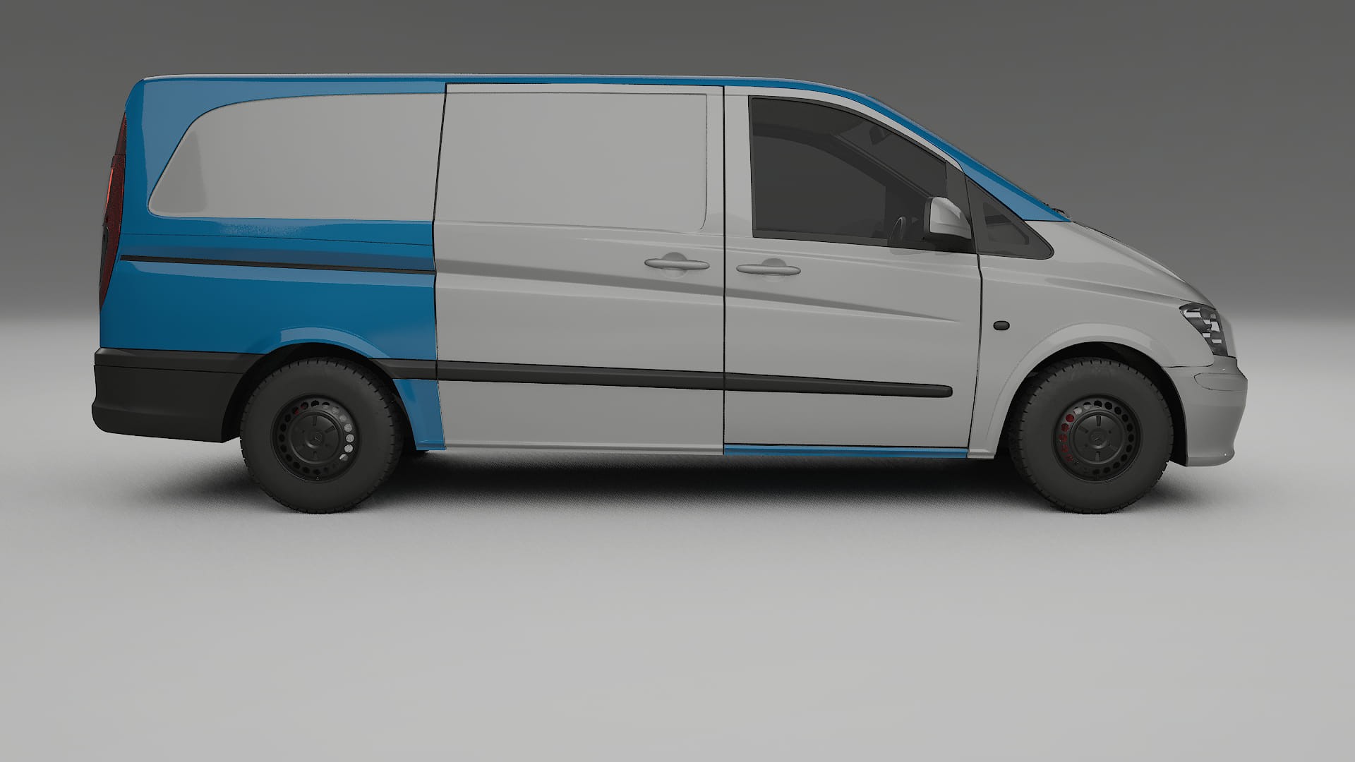 Film de Protection de Peinture Mercedes Vito Court W639 facelift | Kit Complet Pré-découpé CrystalGuard TPU Transparent