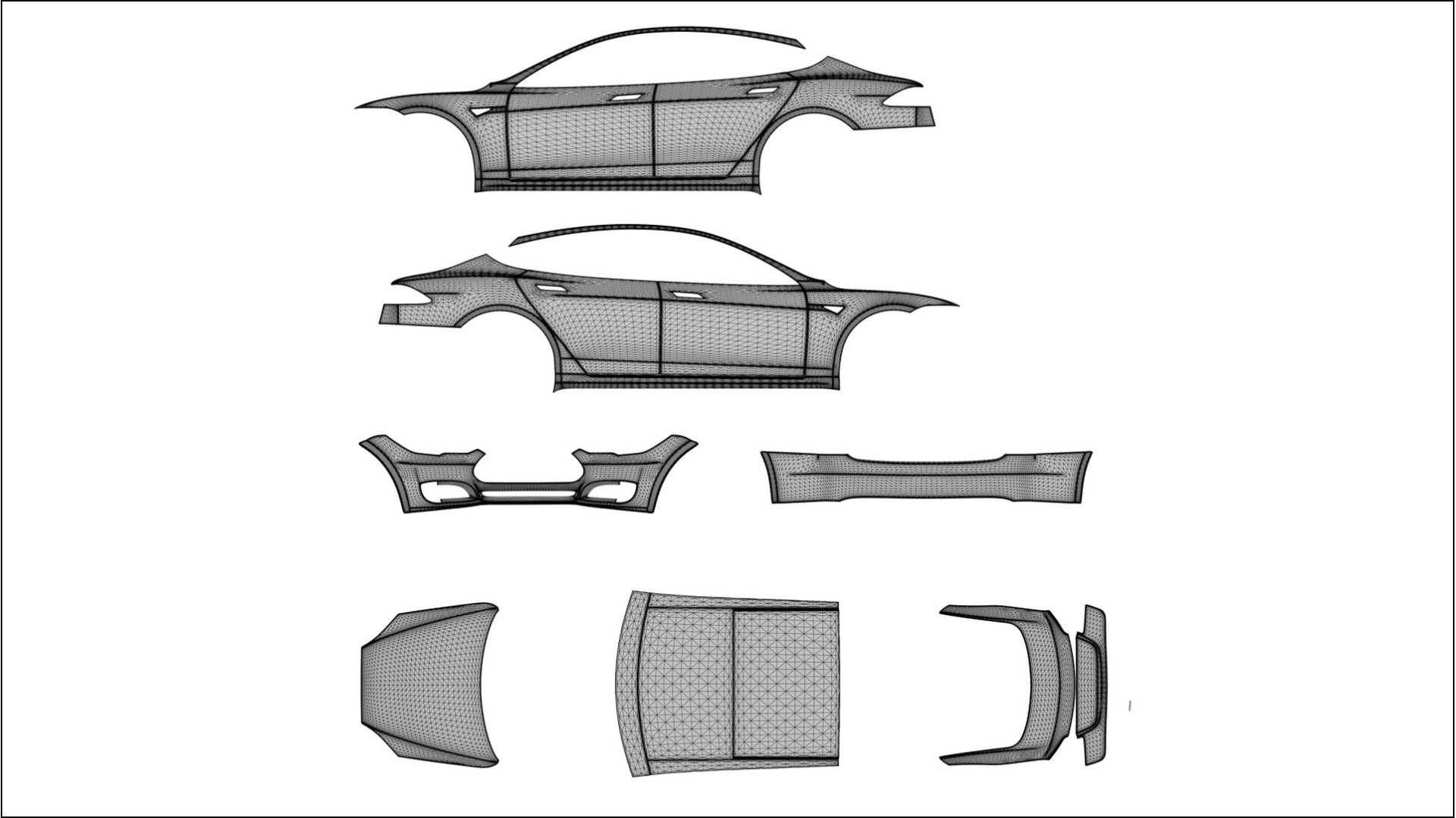 Film de Protection de Peinture Tesla Model-S | Kit Complet Pré-découpé CrystalGuard TPU Transparent