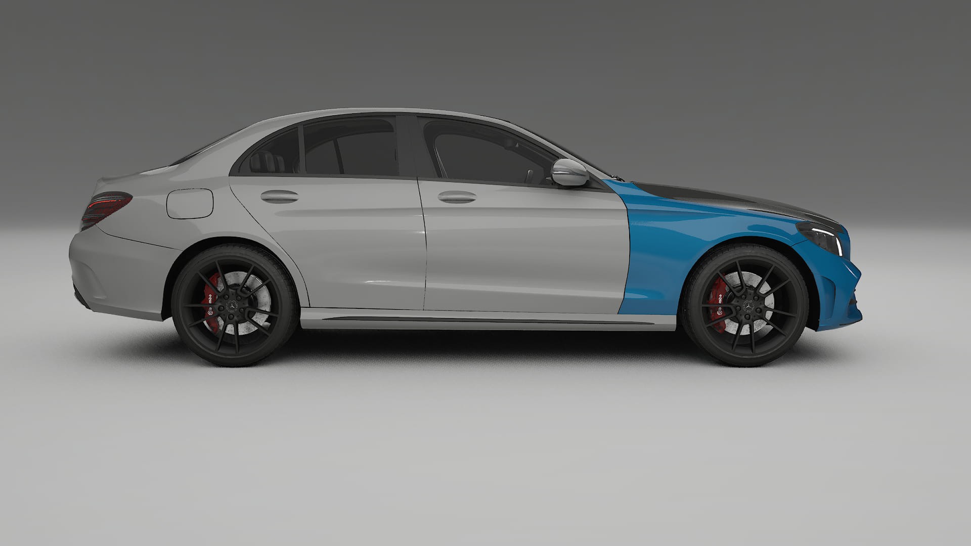 Film de Protection de Peinture Mercedes C-class W205 AMG berline | Kit Avant CrystalGuard avec Capot Carbone