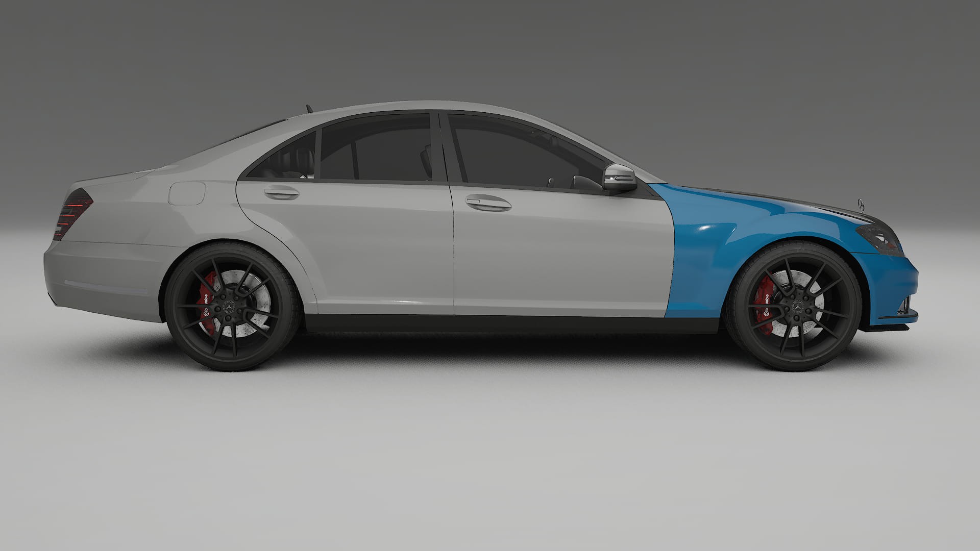 Film de Protection de Peinture Mercedes S-class W221 facelift | Kit Avant CrystalGuard avec Capot Carbone