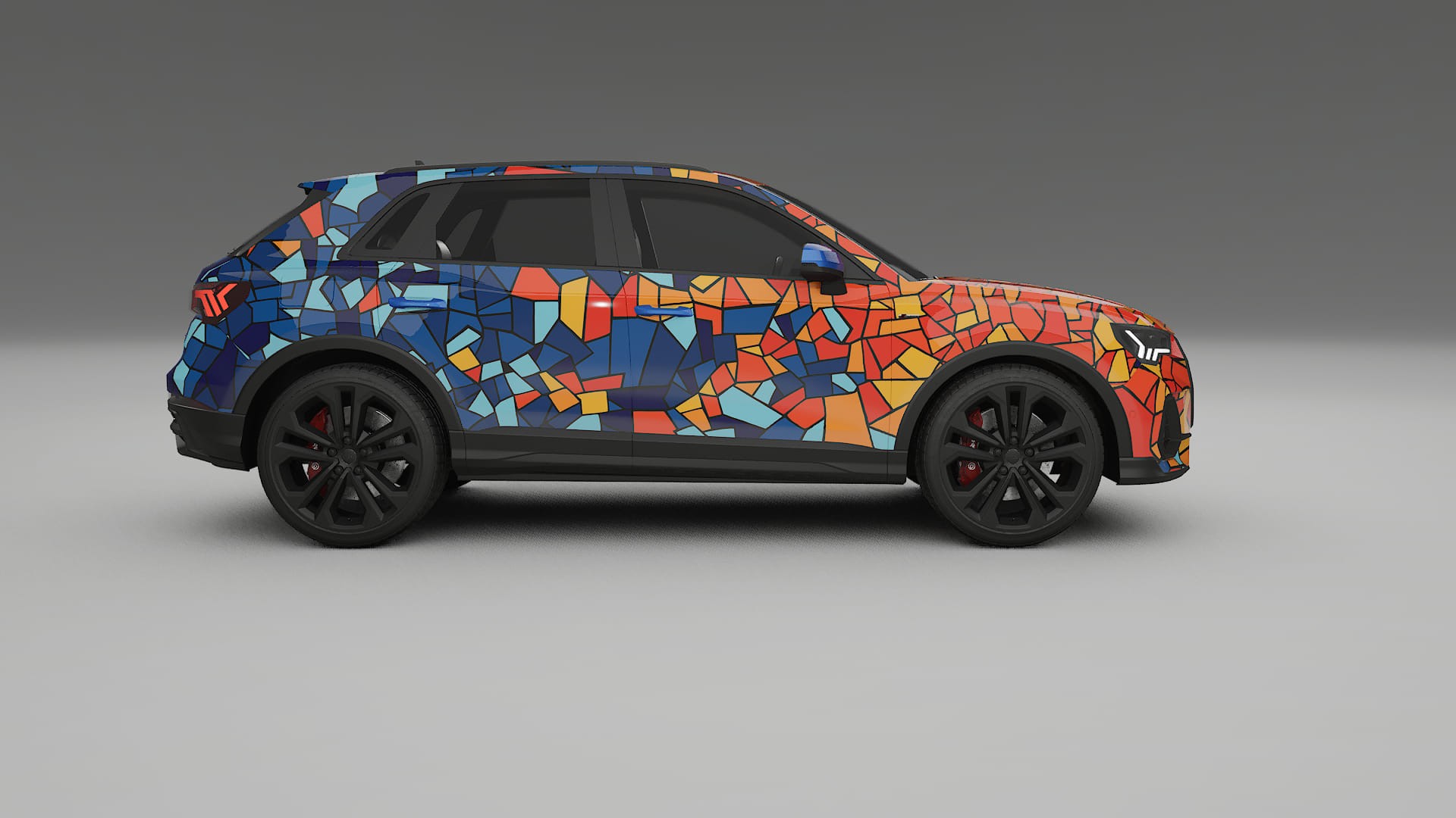 Audi Q3 S-Line F3 BARCELONA – Kit Wrap PPF Design en Film Polyuréthane Imprimable