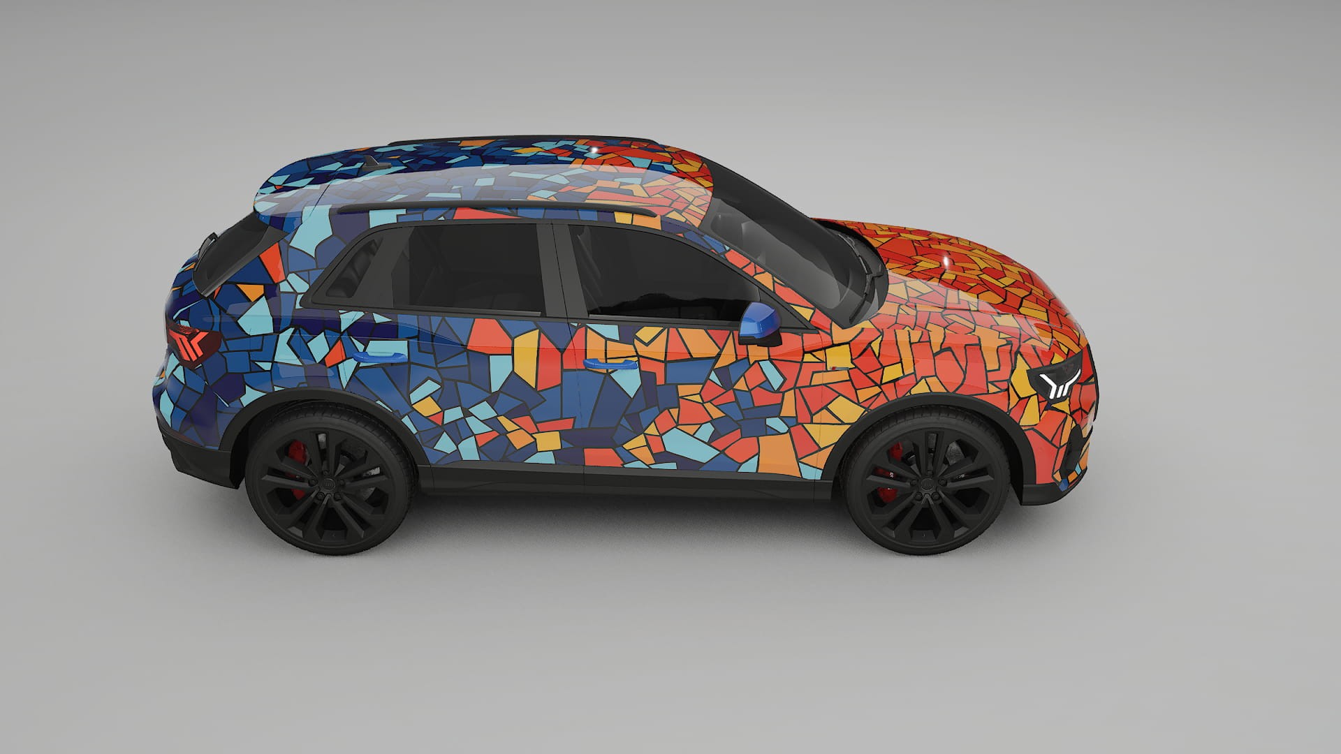 Audi Q3 S-Line F3 BARCELONA – Kit Wrap PPF Design en Film Polyuréthane Imprimable