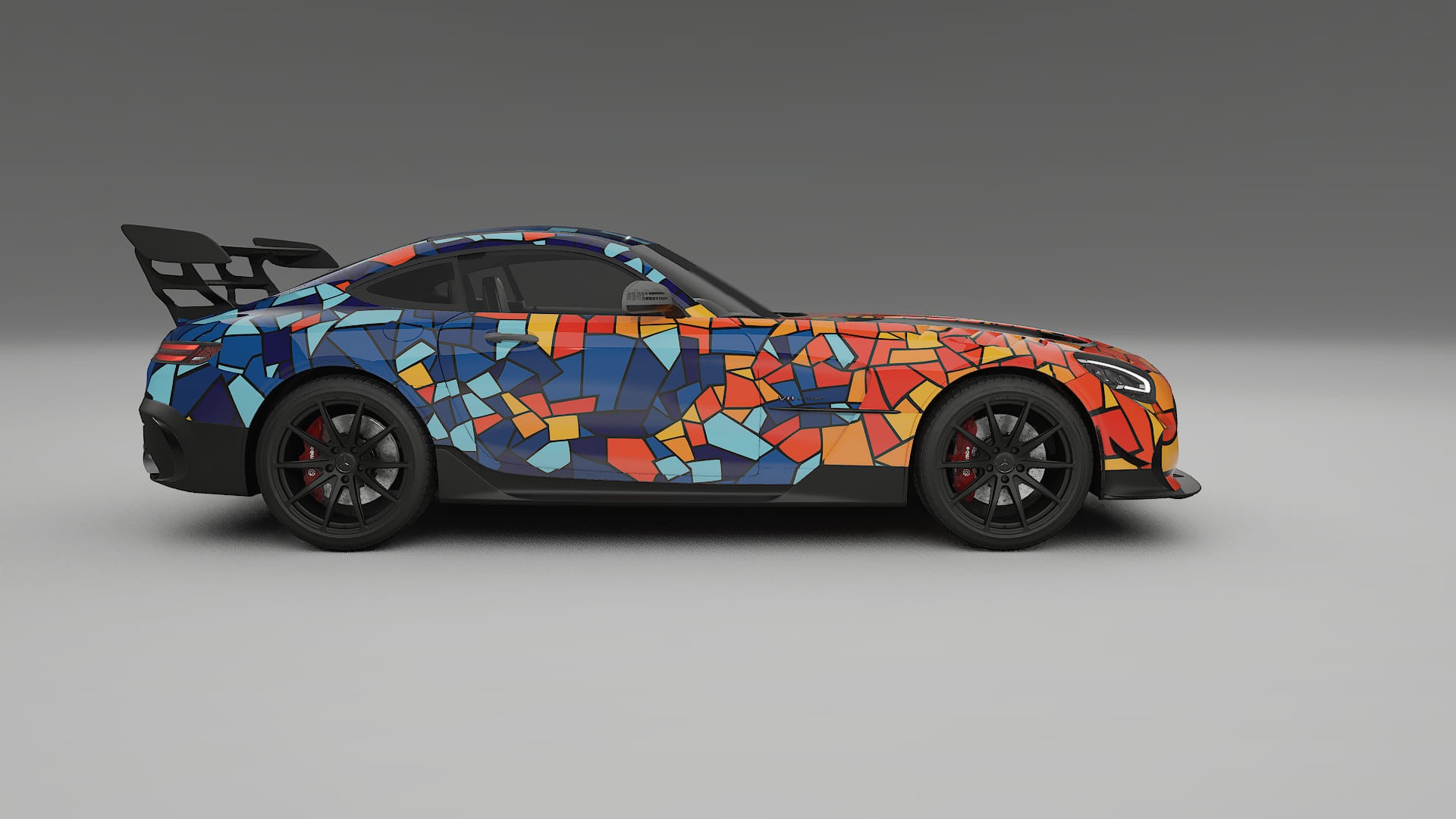 Mercedes AMG GT Black Series C192 Coupe BARCELONA – Kit Wrap PPF Design en Film Polyuréthane Imprimable