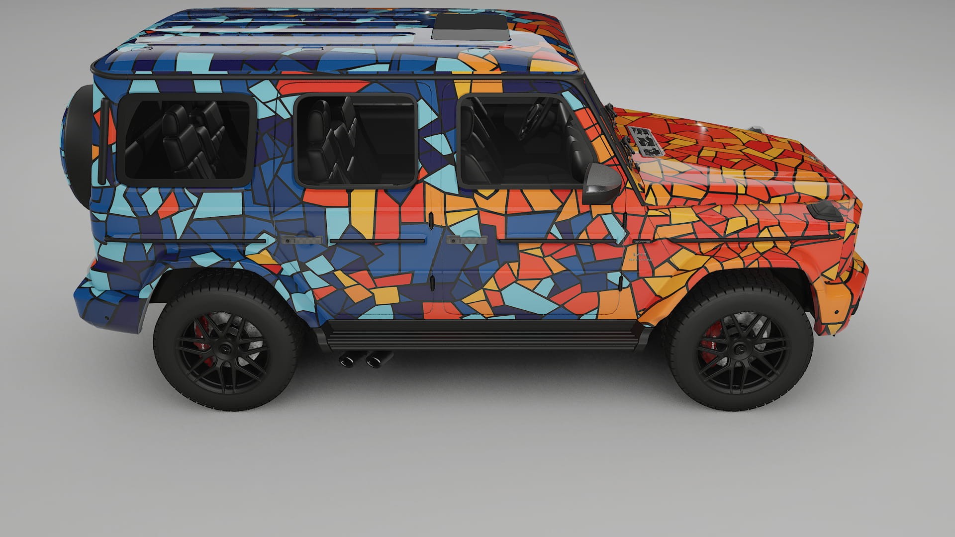 Mercedes G63 AMG W463A BARCELONA Designed Wrap PPF Kit – Printable Polyurethane Film