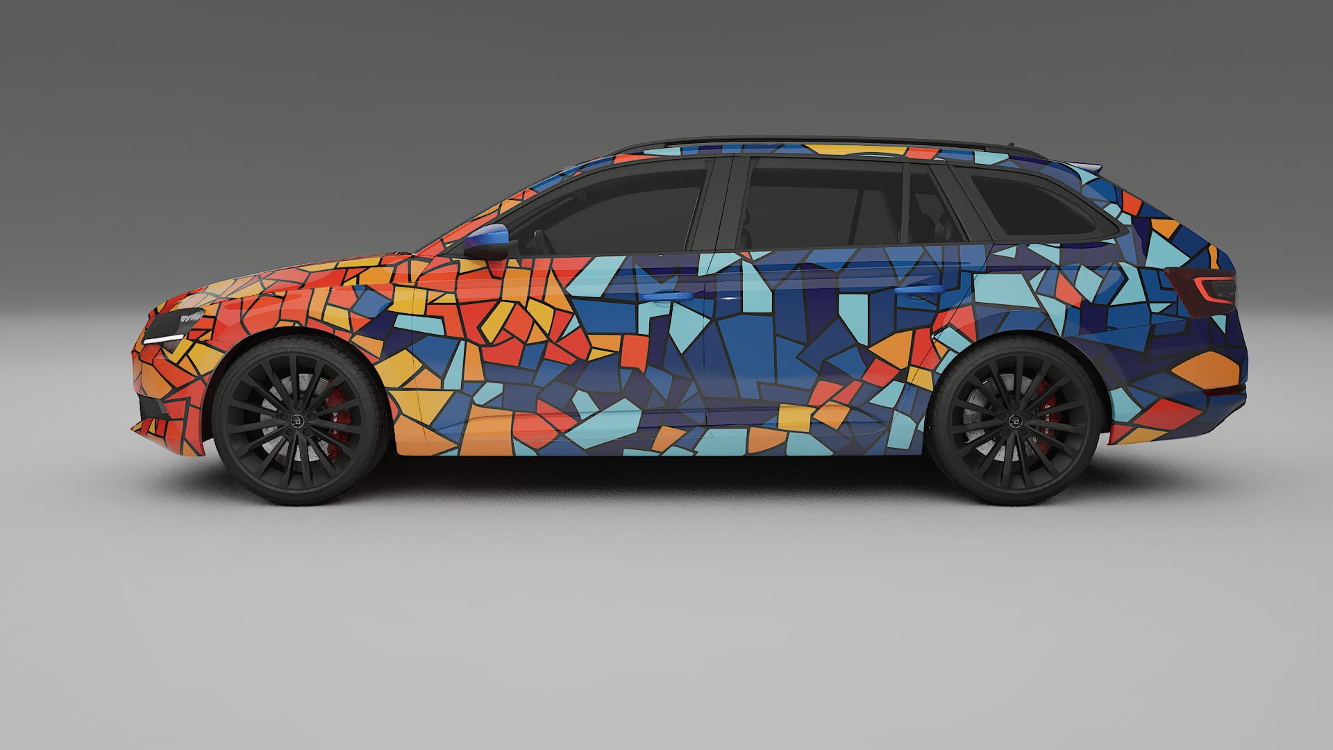 Škoda Superb B8 BARCELONA – Kit Wrap PPF Design en Film Polyuréthane Imprimable
