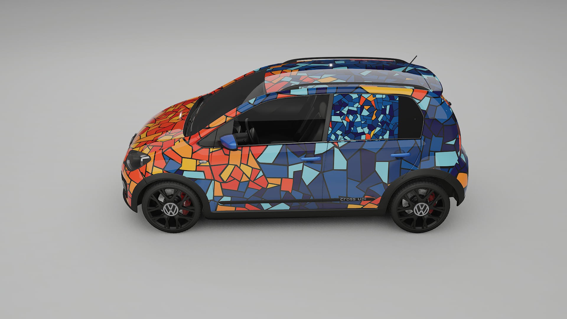 VW Cross Up BARCELONA – Kit Wrap PPF Design en Film Polyuréthane Imprimable