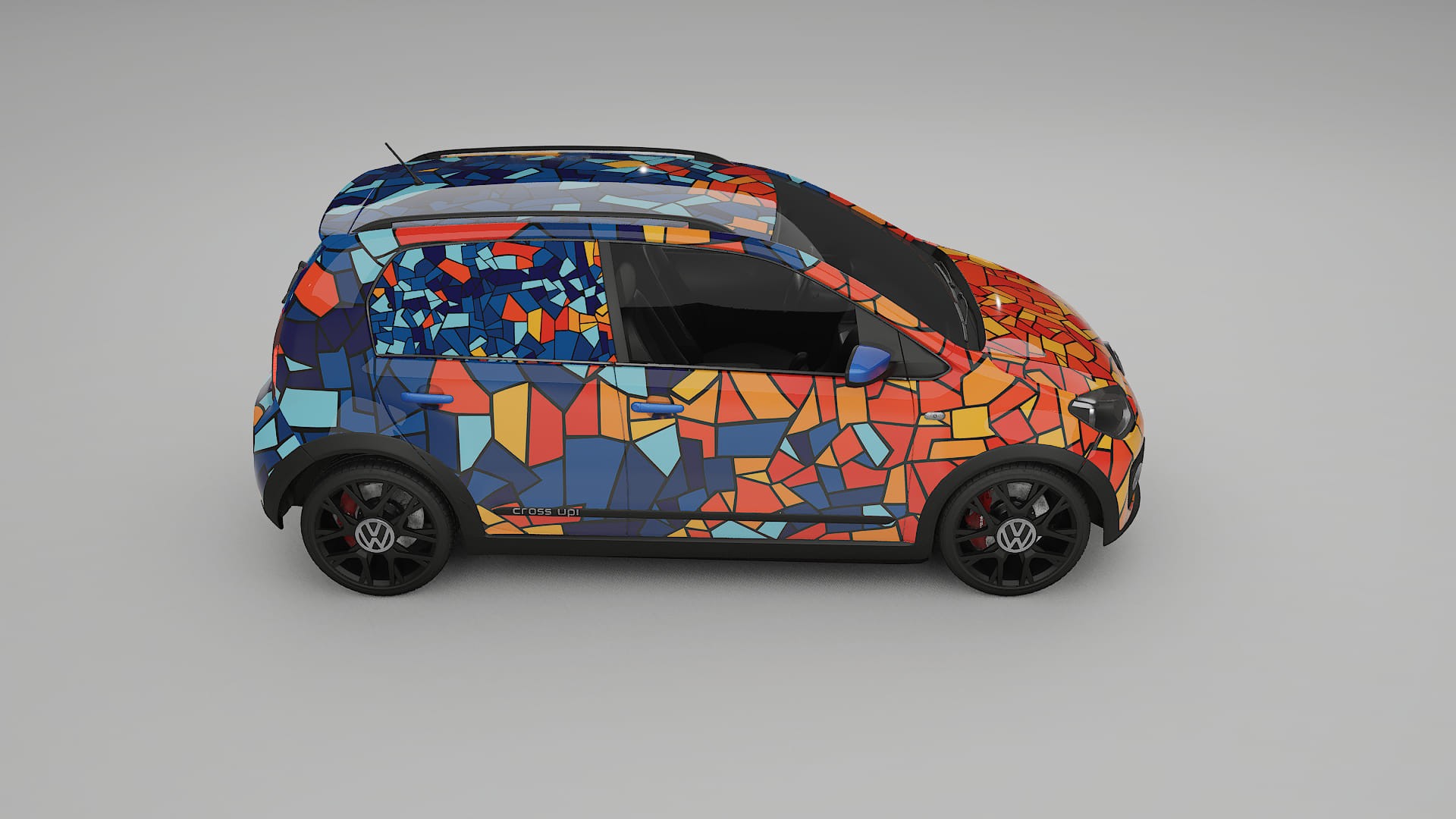 VW Cross Up BARCELONA – Kit Wrap PPF Design en Film Polyuréthane Imprimable