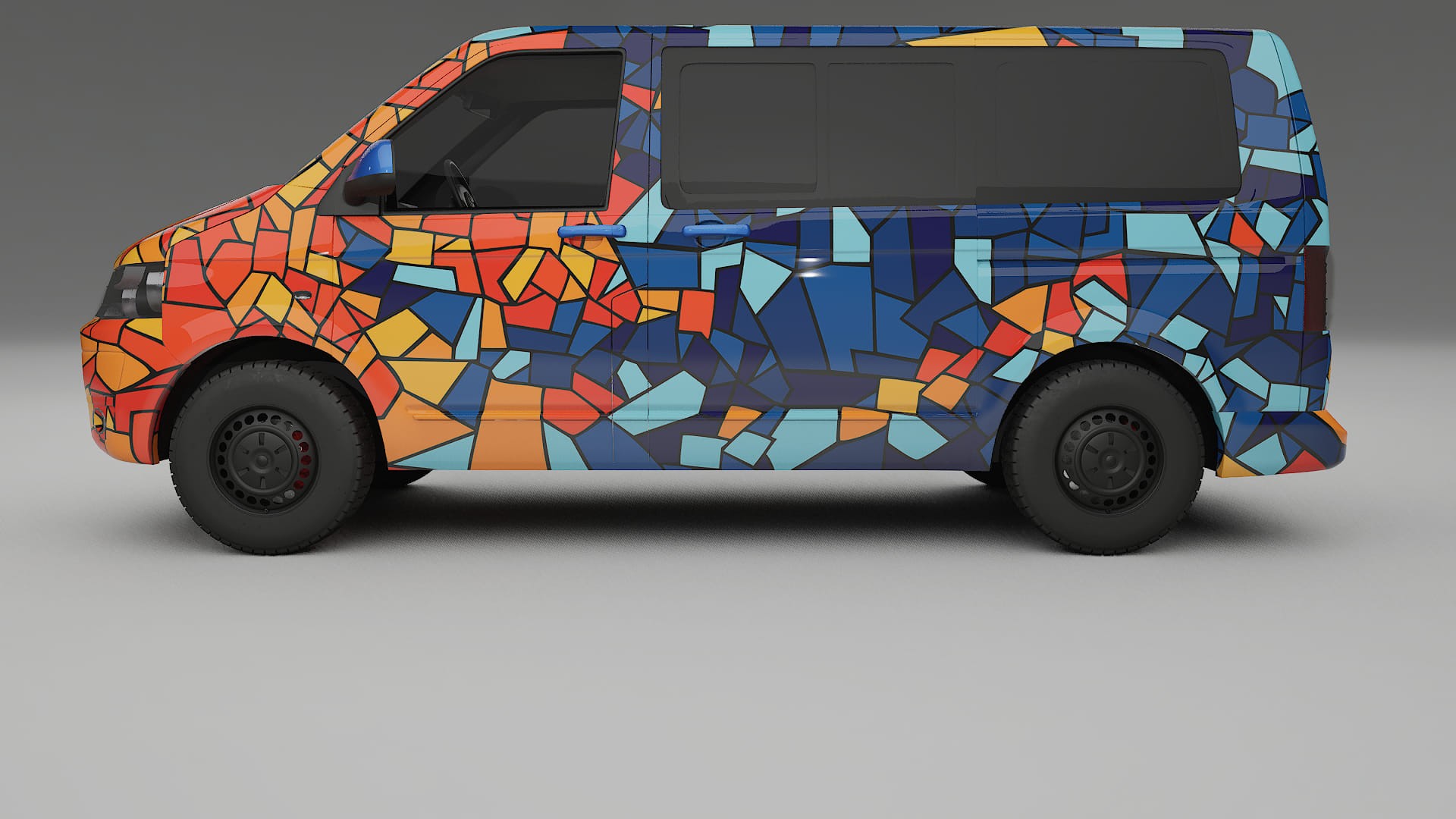 VW Transporter T5 Caravelle BARCELONA – Kit Wrap PPF Design en Film Polyuréthane Imprimable