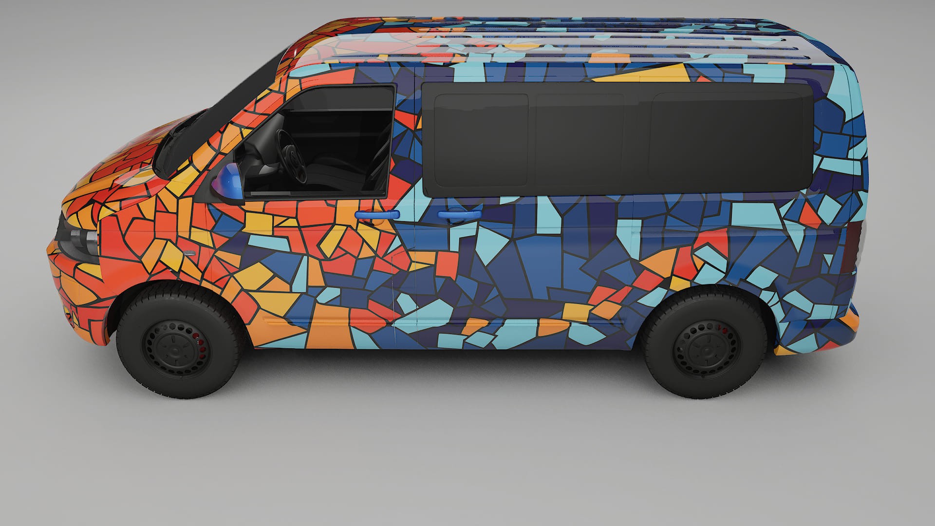 VW Transporter T5 Caravelle BARCELONA – Kit Wrap PPF Design en Film Polyuréthane Imprimable