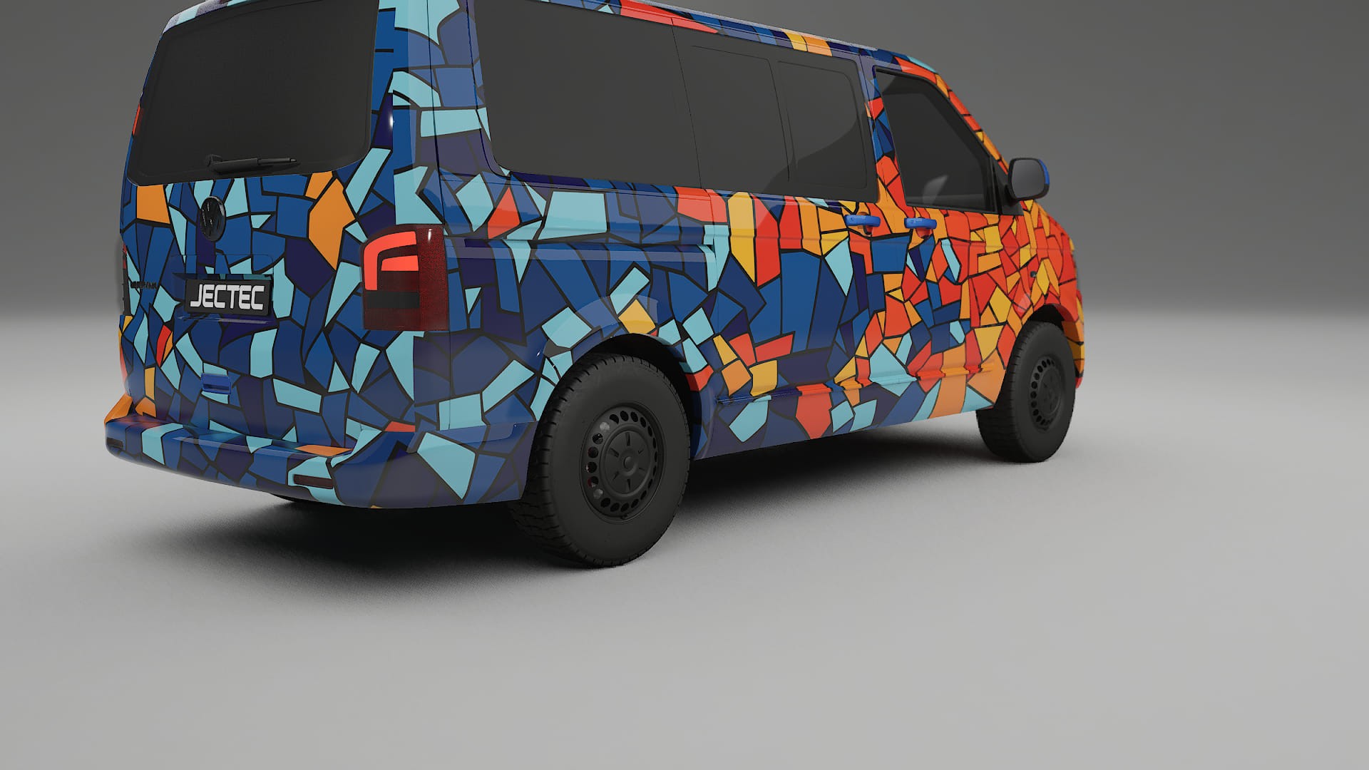 VW Transporter T5 Caravelle BARCELONA – Kit Wrap PPF Design en Film Polyuréthane Imprimable