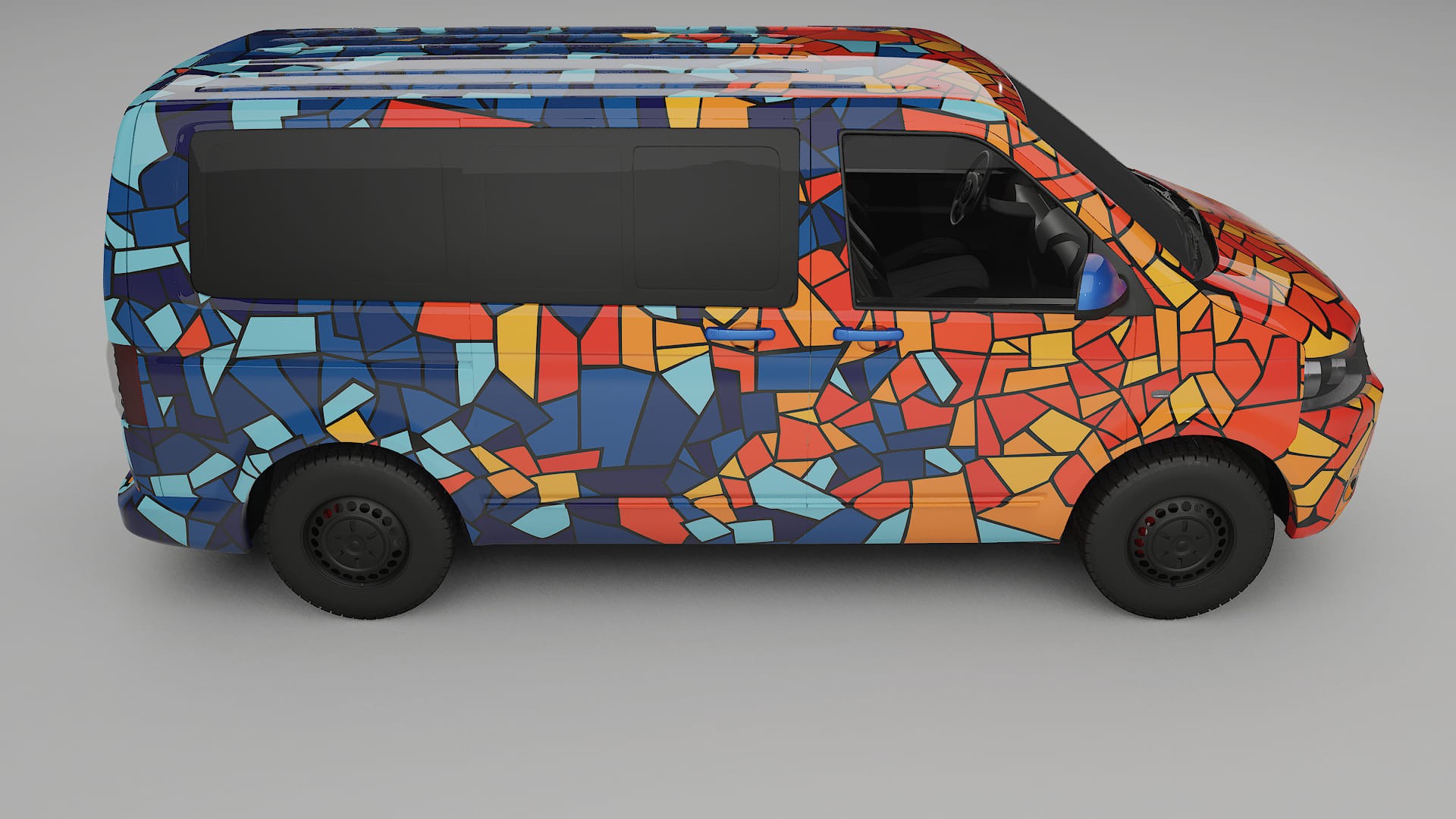 VW Transporter T5 Caravelle BARCELONA – Kit Wrap PPF Design en Film Polyuréthane Imprimable