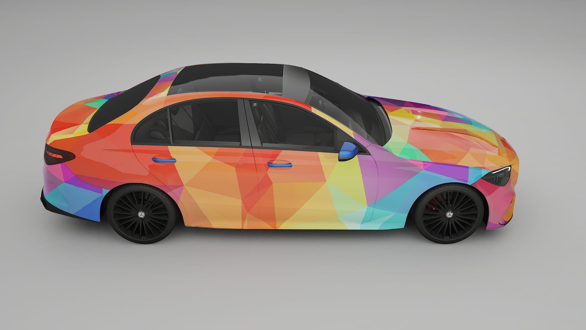 Mercedes C-class W206 VECTOR VIBE – Kit Wrap PPF Design en Film Polyuréthane Imprimable