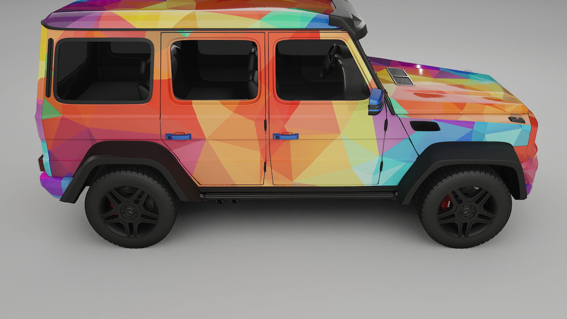 Mercedes G-class 4x4 W463 VECTOR VIBE – Kit Wrap PPF Design en Film Polyuréthane Imprimable