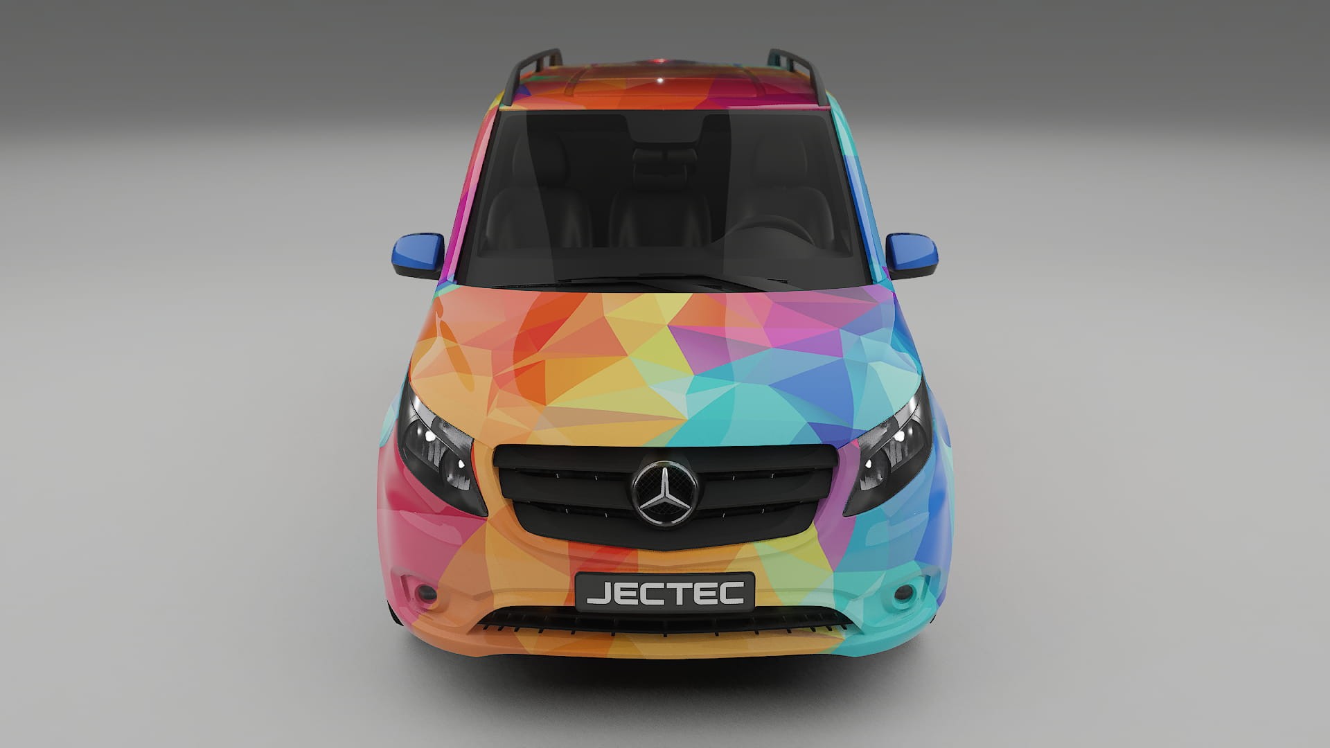 Mercedes Vito Short W447 prefacelift pre-LCI VECTOR VIBE – Kit Wrap PPF Design en Film Polyuréthane Imprimable