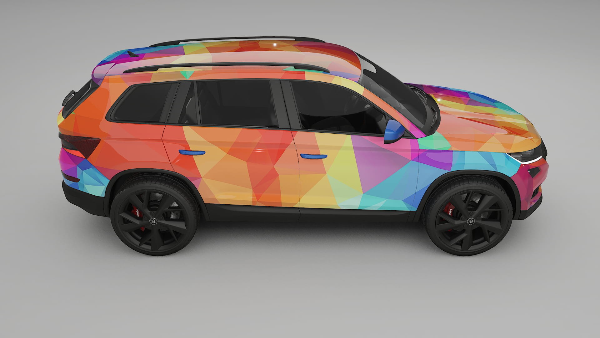 Škoda Kodiaq NS7 VECTOR VIBE – Kit Wrap PPF Design en Film Polyuréthane Imprimable