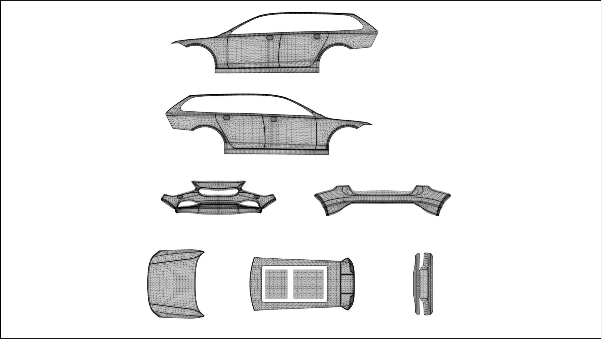 Volvo V90 P5 VECTOR VIBE – Kit Wrap PPF Design en Film Polyuréthane Imprimable