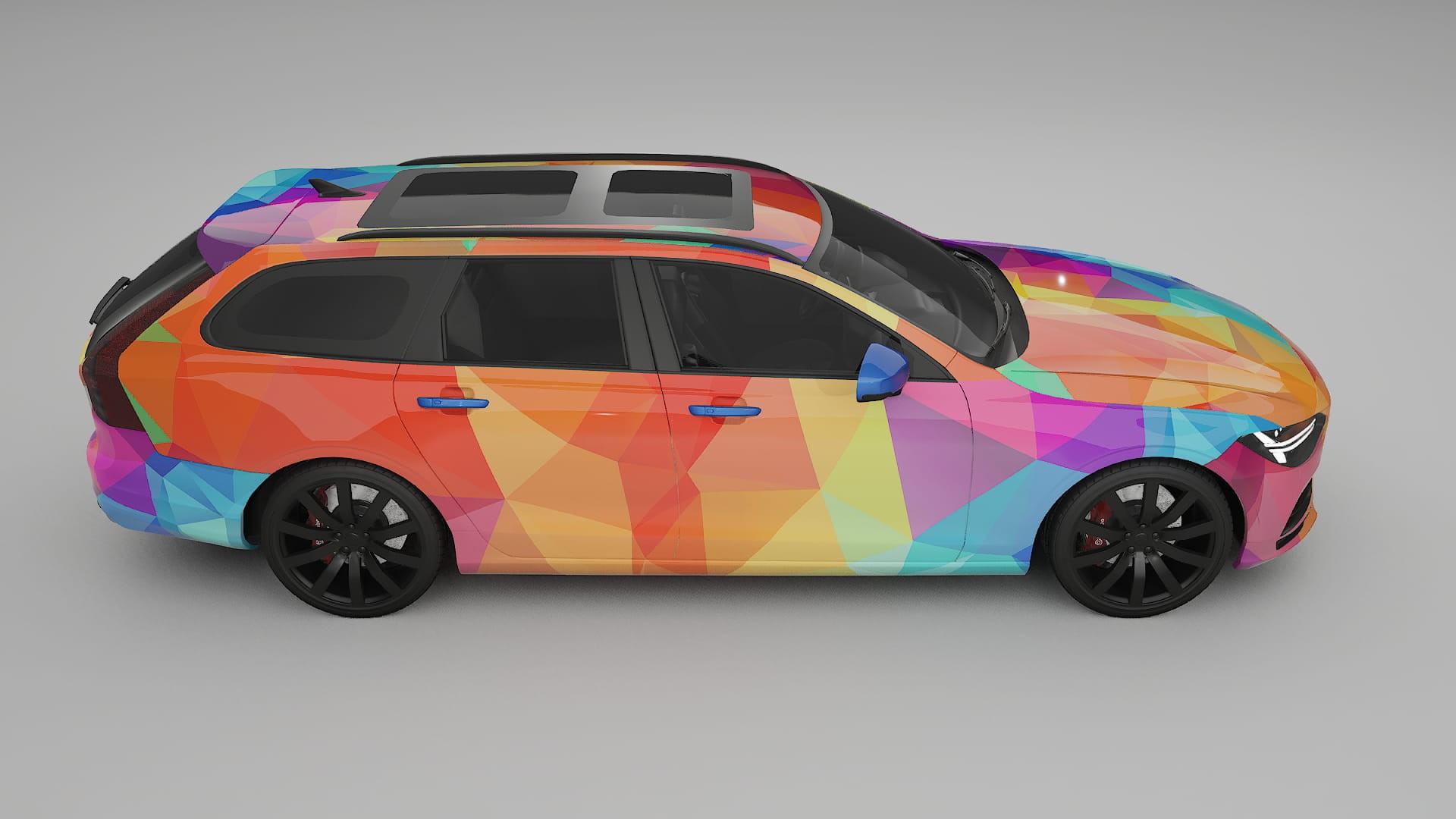 Volvo V90 P5 VECTOR VIBE – Kit Wrap PPF Design en Film Polyuréthane Imprimable
