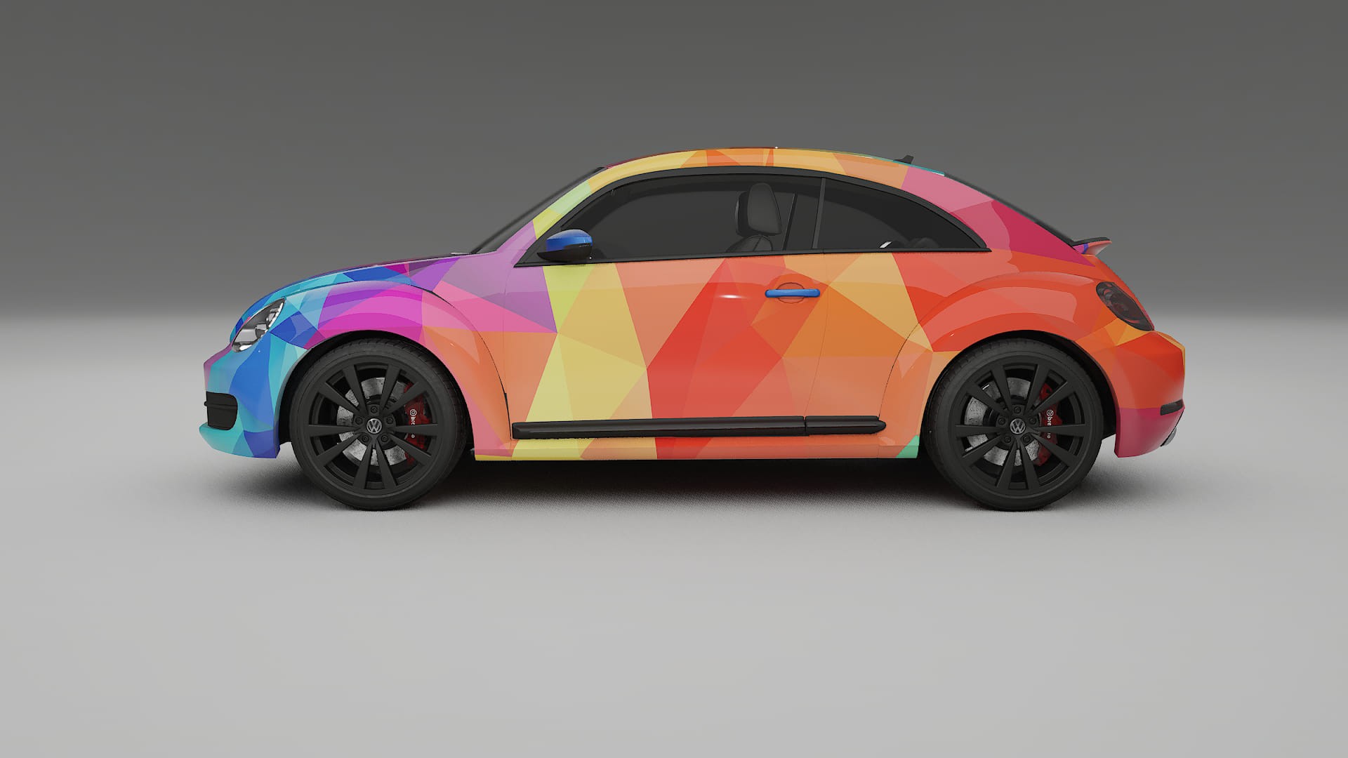 VW Beetle A5 prefacelift pre-LCI VECTOR VIBE – Kit Wrap PPF Design en Film Polyuréthane Imprimable