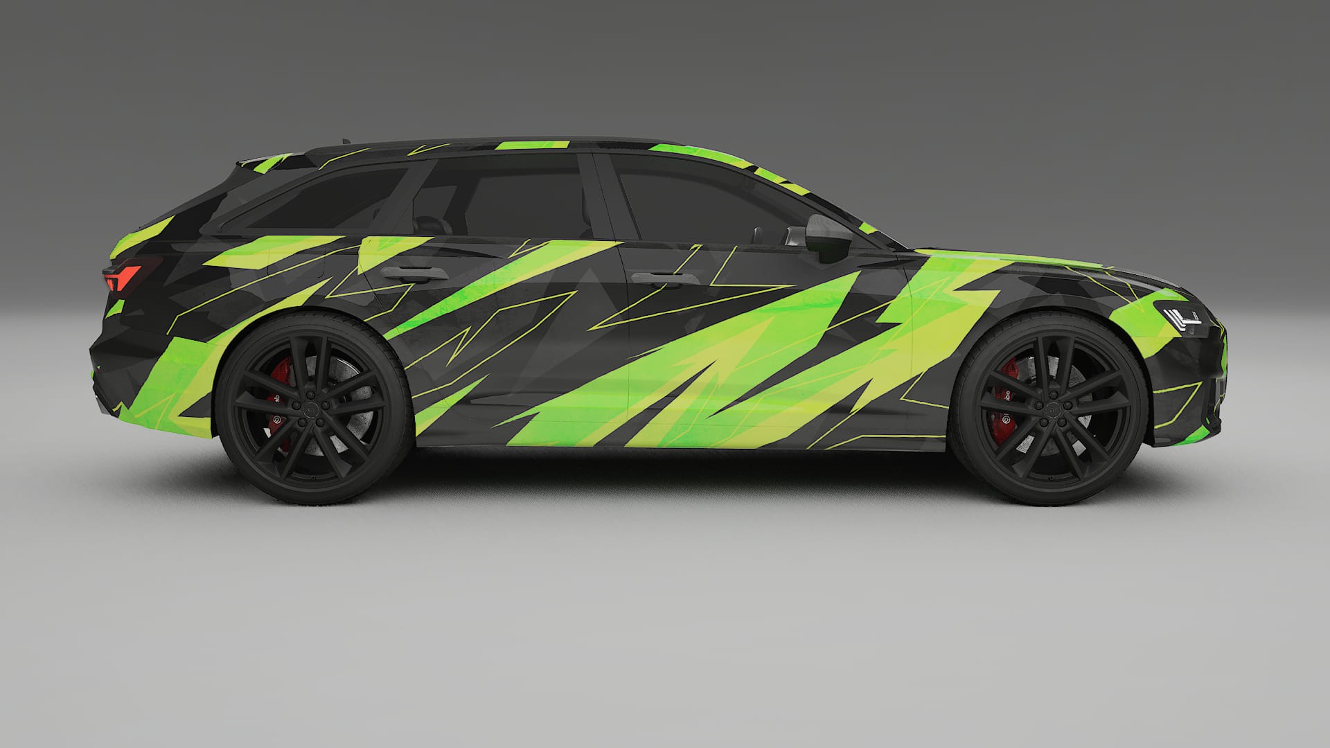 Audi S6 Avant prefacelift pre-LCI C8 NINJA TURTLES – Kit Wrap PPF Design en Film Polyuréthane Imprimable