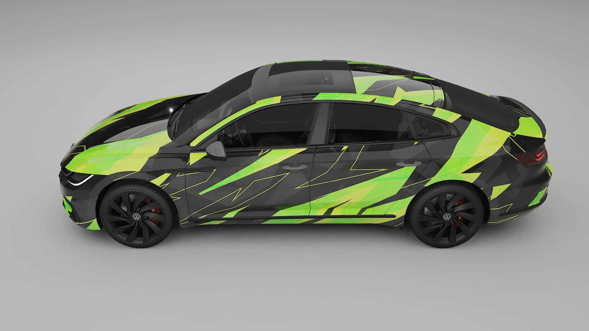 VW Arteon R 3H prefacelift pre-LCI NINJA TURTLES – Kit Wrap PPF Design en Film Polyuréthane Imprimable