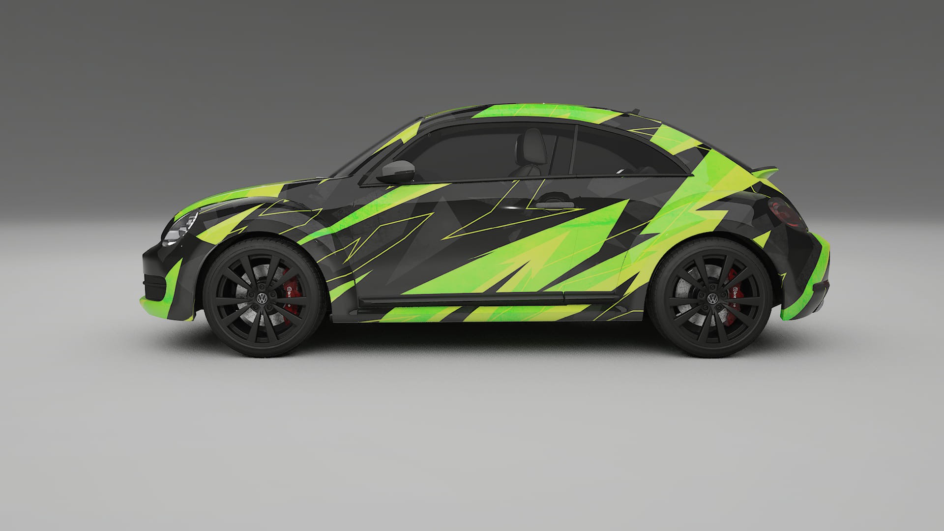 VW Beetle A5 prefacelift pre-LCI NINJA TURTLES – Kit Wrap PPF Design en Film Polyuréthane Imprimable