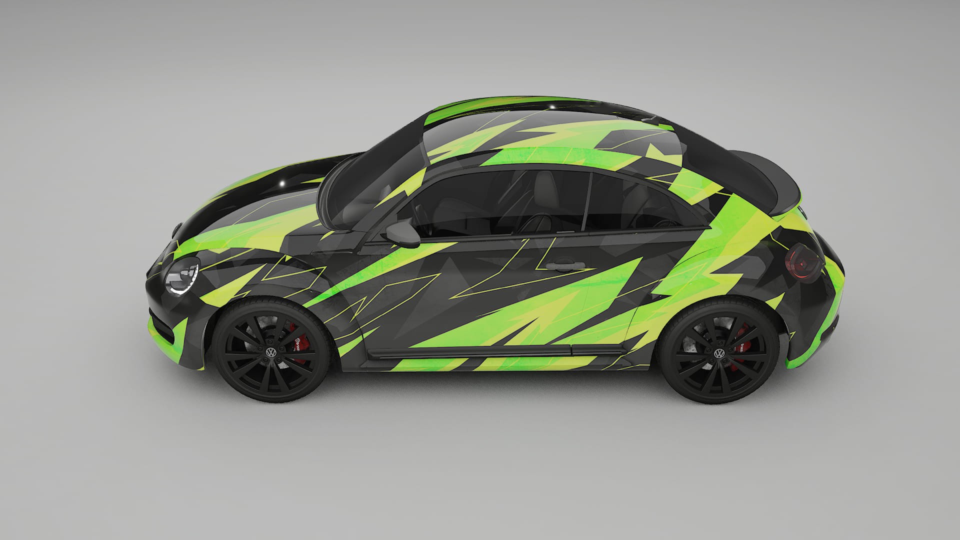 VW Beetle A5 prefacelift pre-LCI NINJA TURTLES – Kit Wrap PPF Design en Film Polyuréthane Imprimable