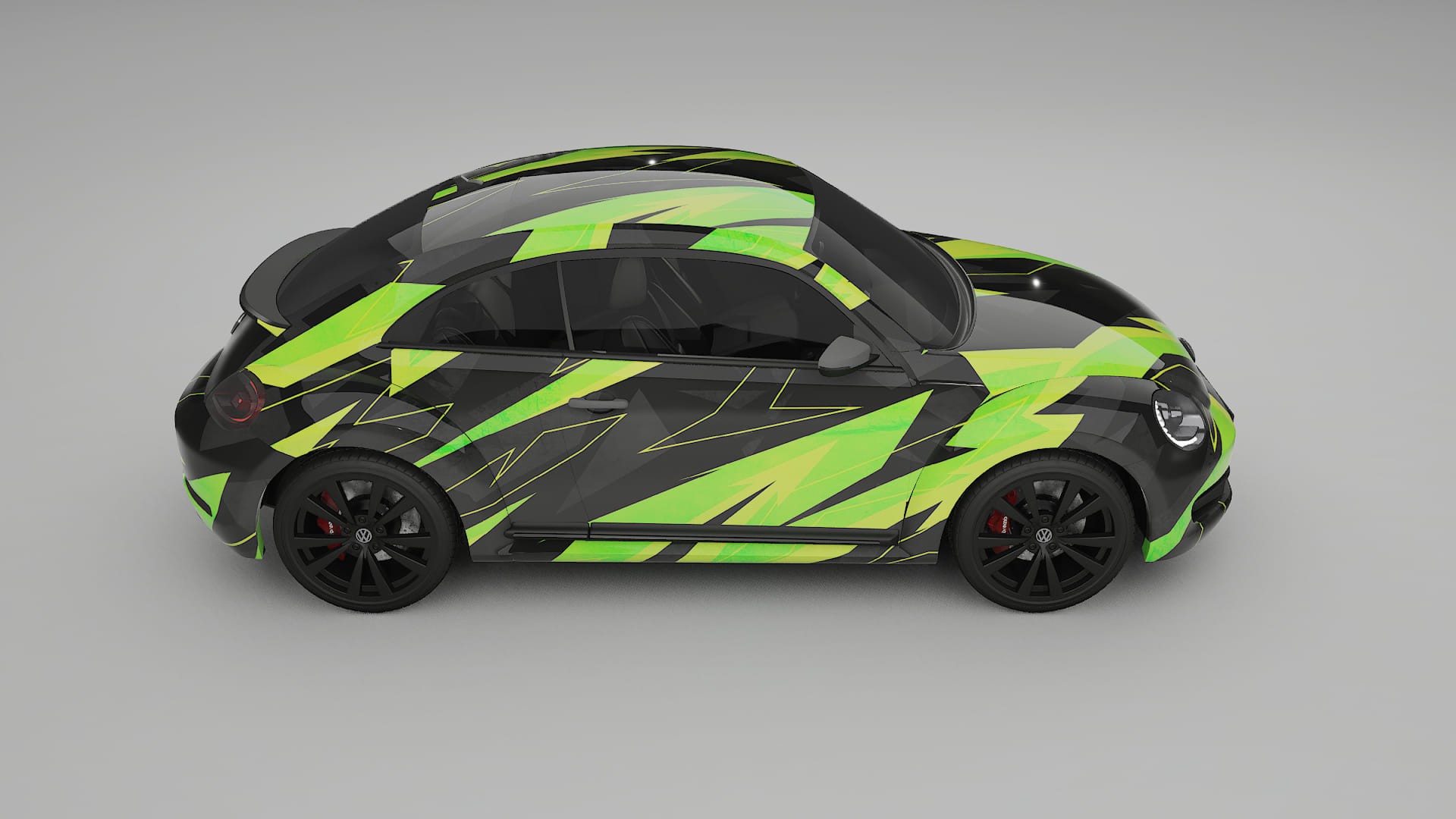 VW Beetle A5 prefacelift pre-LCI NINJA TURTLES – Kit Wrap PPF Design en Film Polyuréthane Imprimable