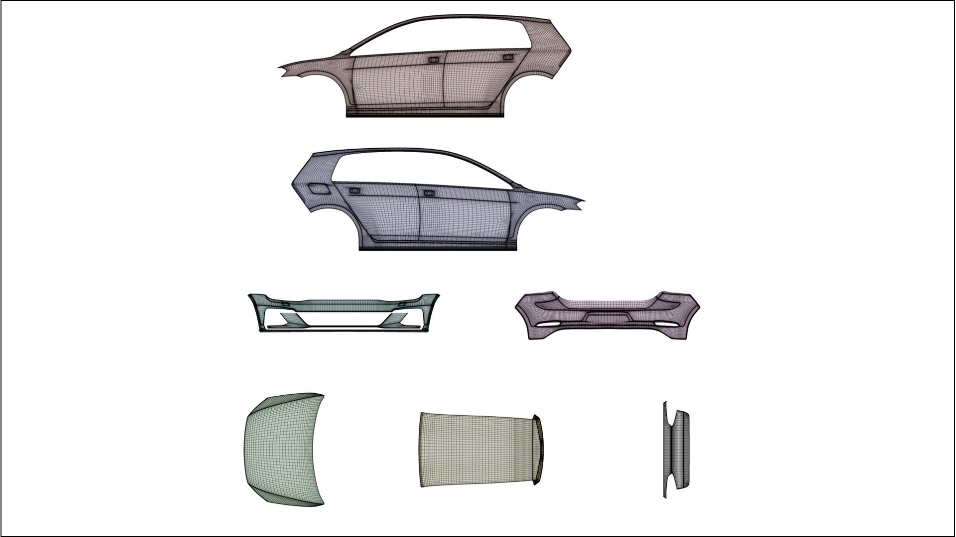 VW Golf Mk7 NINJA TURTLES – Kit Wrap PPF Design en Film Polyuréthane Imprimable