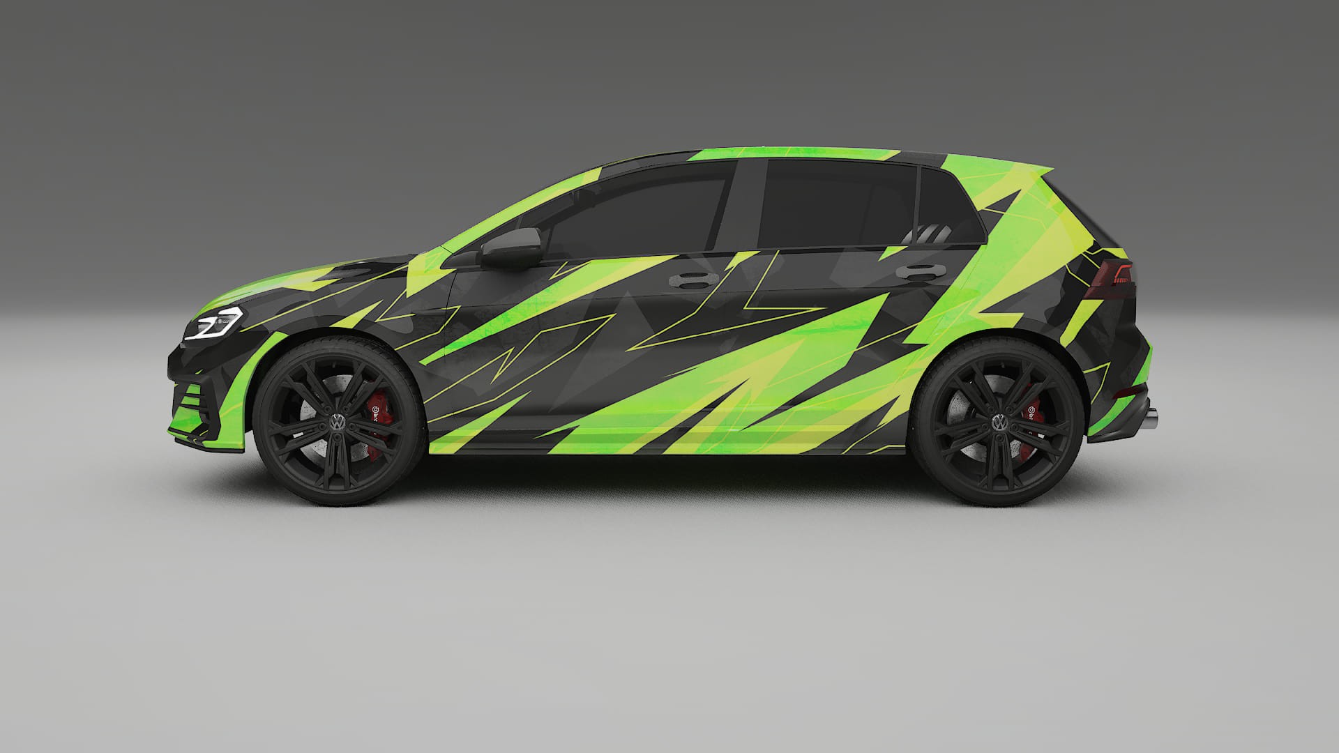 VW Golf Mk7 NINJA TURTLES – Kit Wrap PPF Design en Film Polyuréthane Imprimable