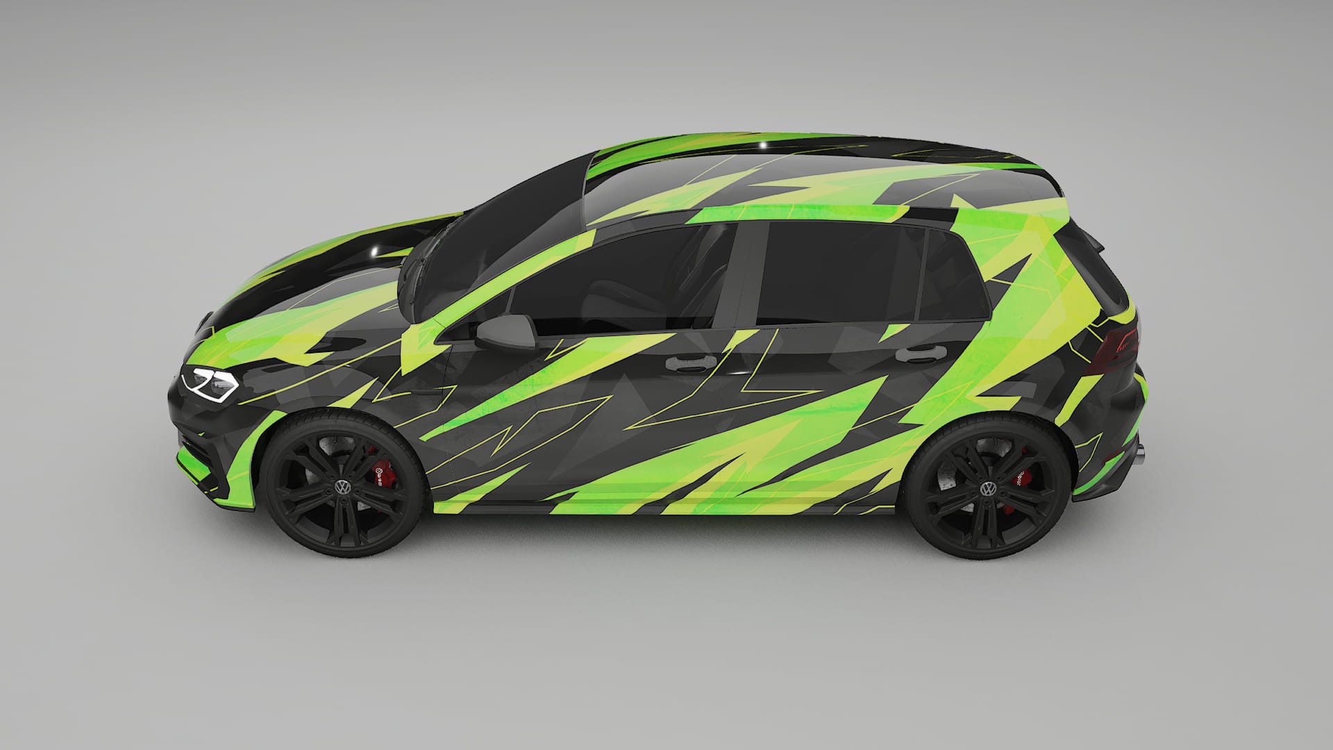 VW Golf Mk7 NINJA TURTLES – Kit Wrap PPF Design en Film Polyuréthane Imprimable