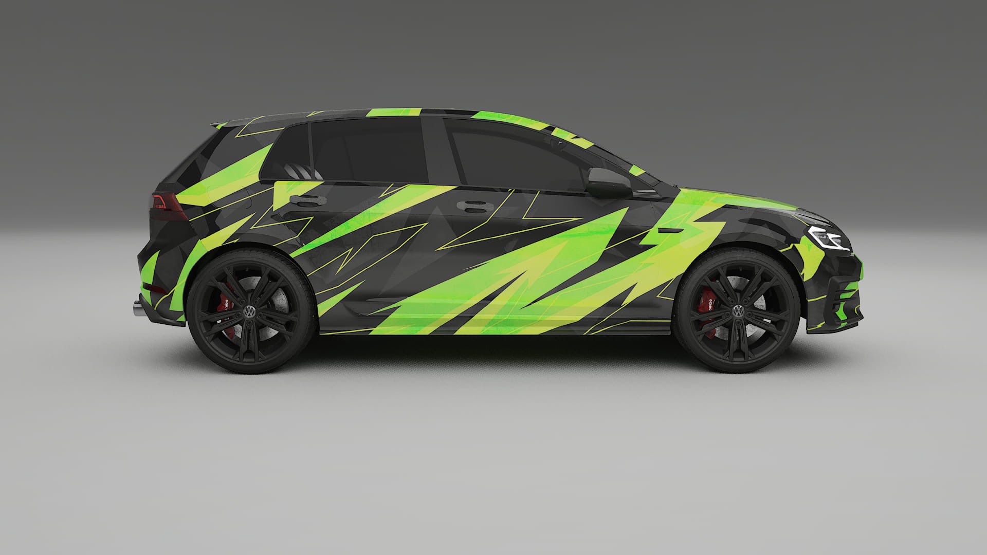 VW Golf Mk7 NINJA TURTLES – Kit Wrap PPF Design en Film Polyuréthane Imprimable