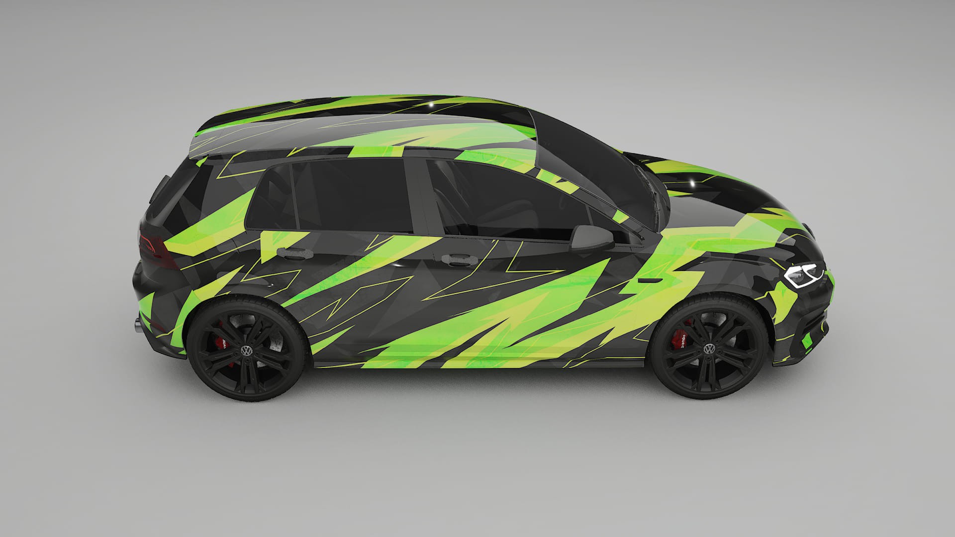 VW Golf Mk7 NINJA TURTLES – Kit Wrap PPF Design en Film Polyuréthane Imprimable