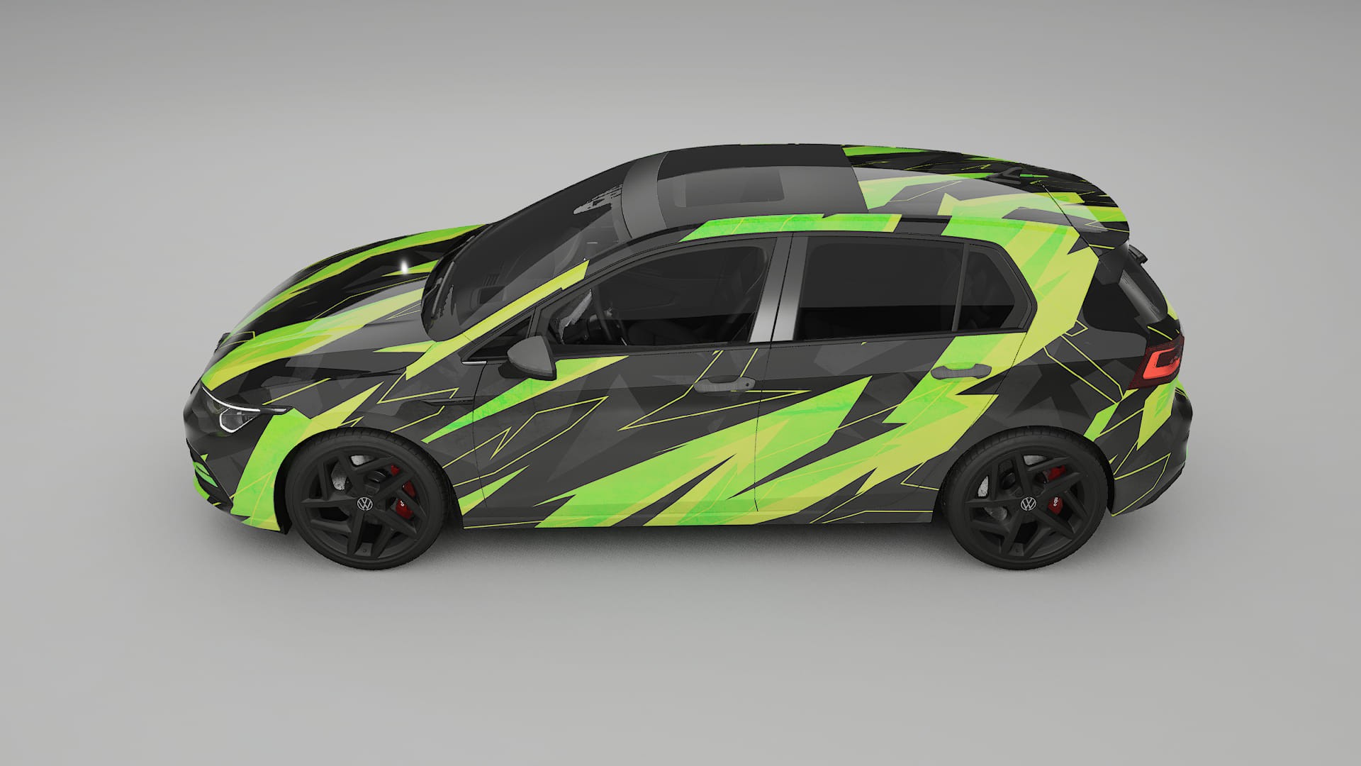 VW Golf Mk8 NINJA TURTLES – Kit Wrap PPF Design en Film Polyuréthane Imprimable