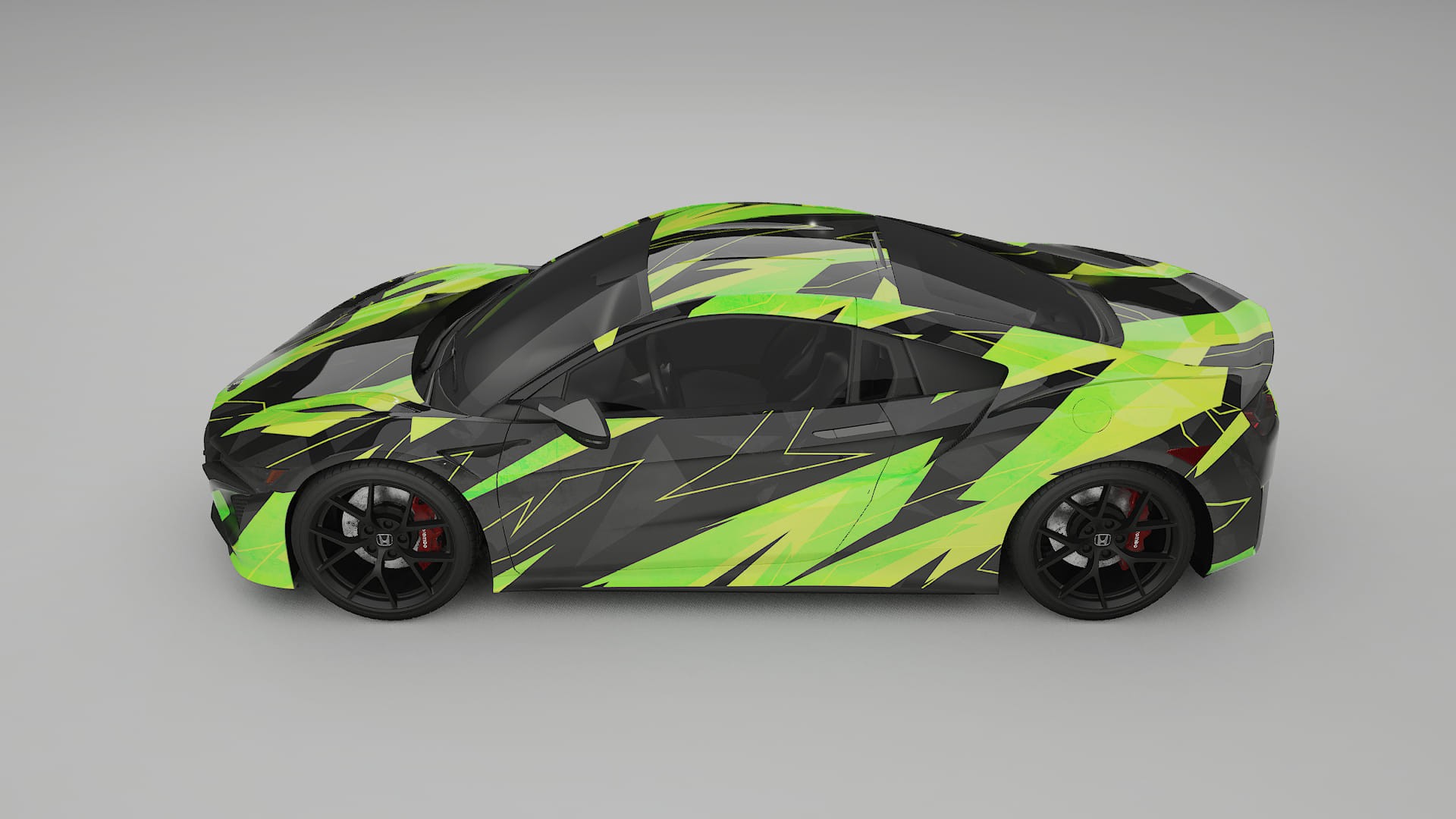 Honda NSX prefacelift pre-LCI NINJA TURTLES – Kit Wrap PPF Design en Film Polyuréthane Imprimable