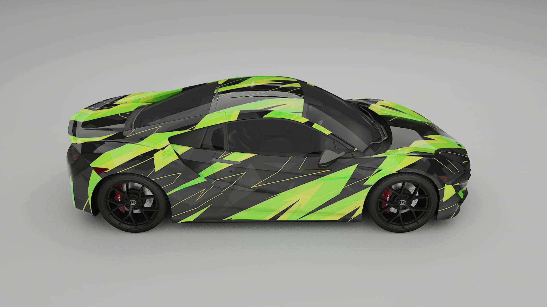 Honda NSX prefacelift pre-LCI NINJA TURTLES – Kit Wrap PPF Design en Film Polyuréthane Imprimable