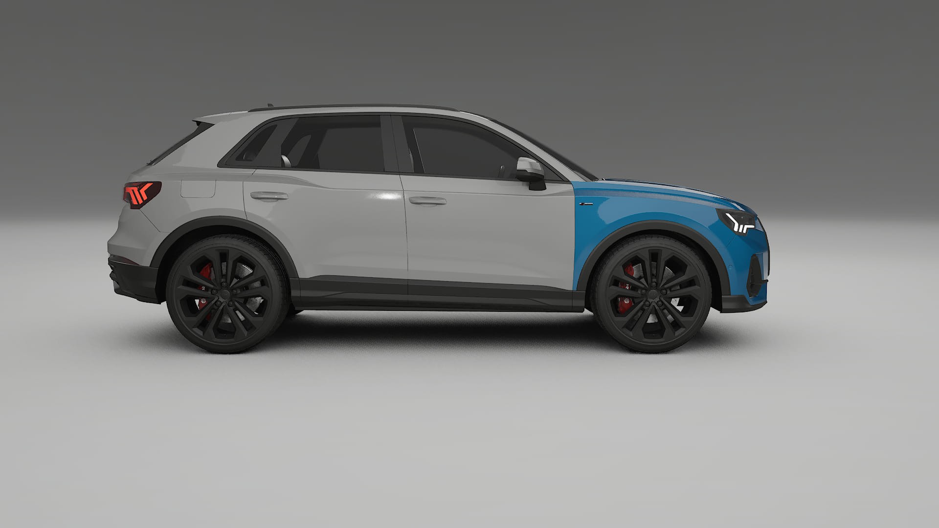 Film de Protection de Peinture Audi Q3 S-Line F3 | CrystalGuard TPU Transparent PPF Kit de Protection Avant