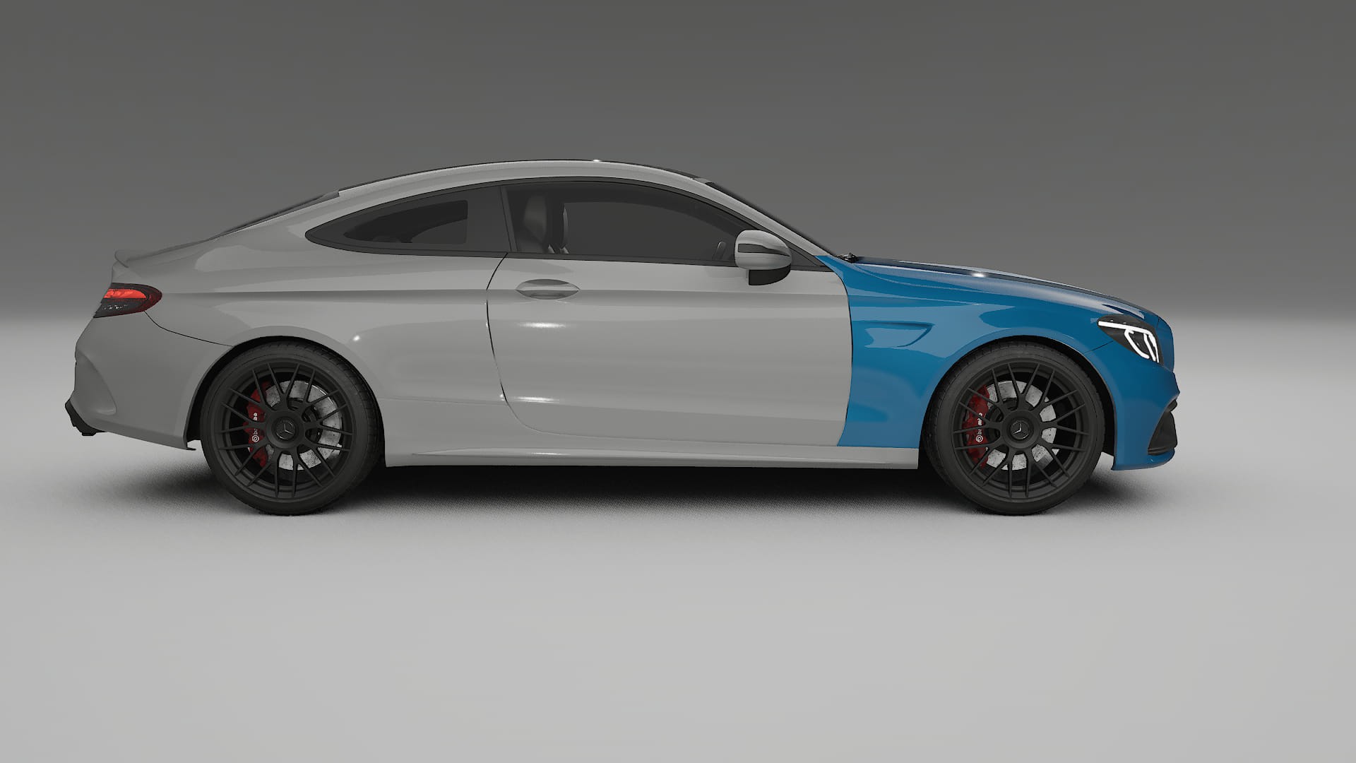 Film de Protection de Peinture Mercedes C63 AMG W205 Coupe | CrystalGuard TPU Transparent PPF Kit de Protection Avant