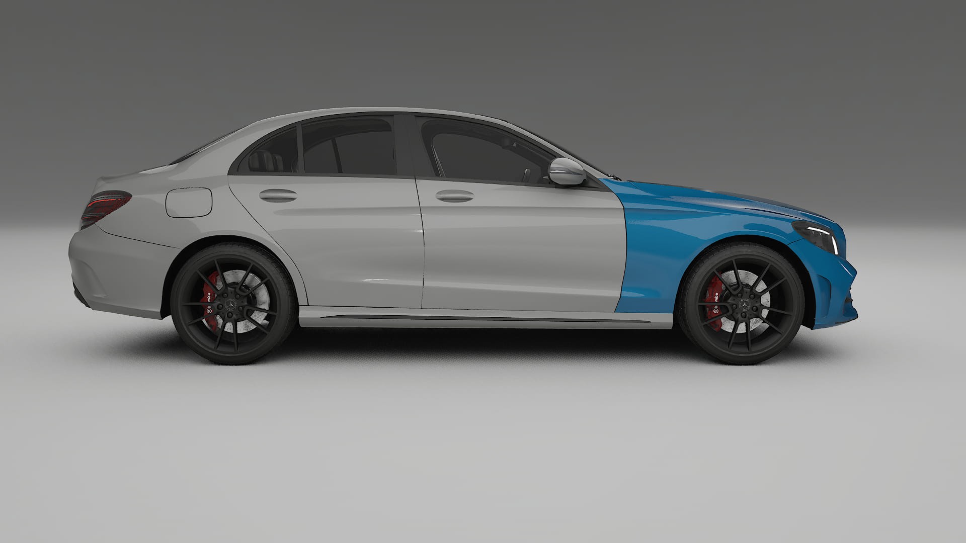 Film de Protection de Peinture Mercedes C-Class W205 AMG sedan | CrystalGuard TPU Transparent PPF Kit de Protection Avant