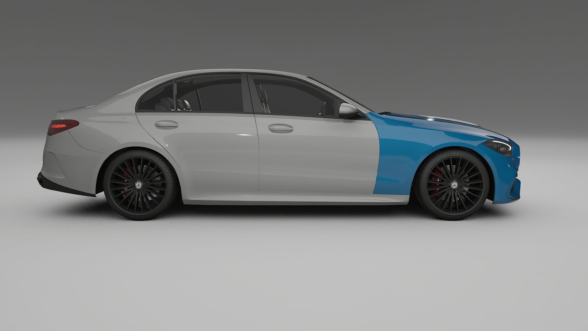 Film de Protection de Peinture Mercedes C-Class W206 | CrystalGuard TPU Transparent PPF Kit de Protection Avant 2